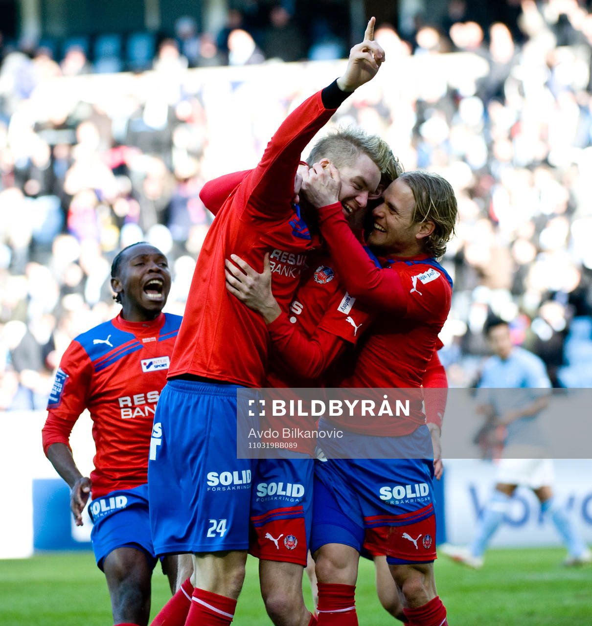 Marcus Nilsson, Erik Sundin, Helsingborg, jubel