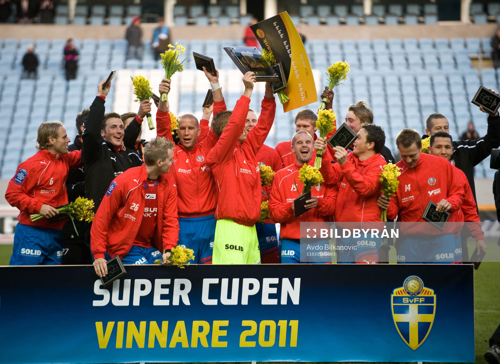 Helsingborg, Supercupen vinnare 2011, jubel