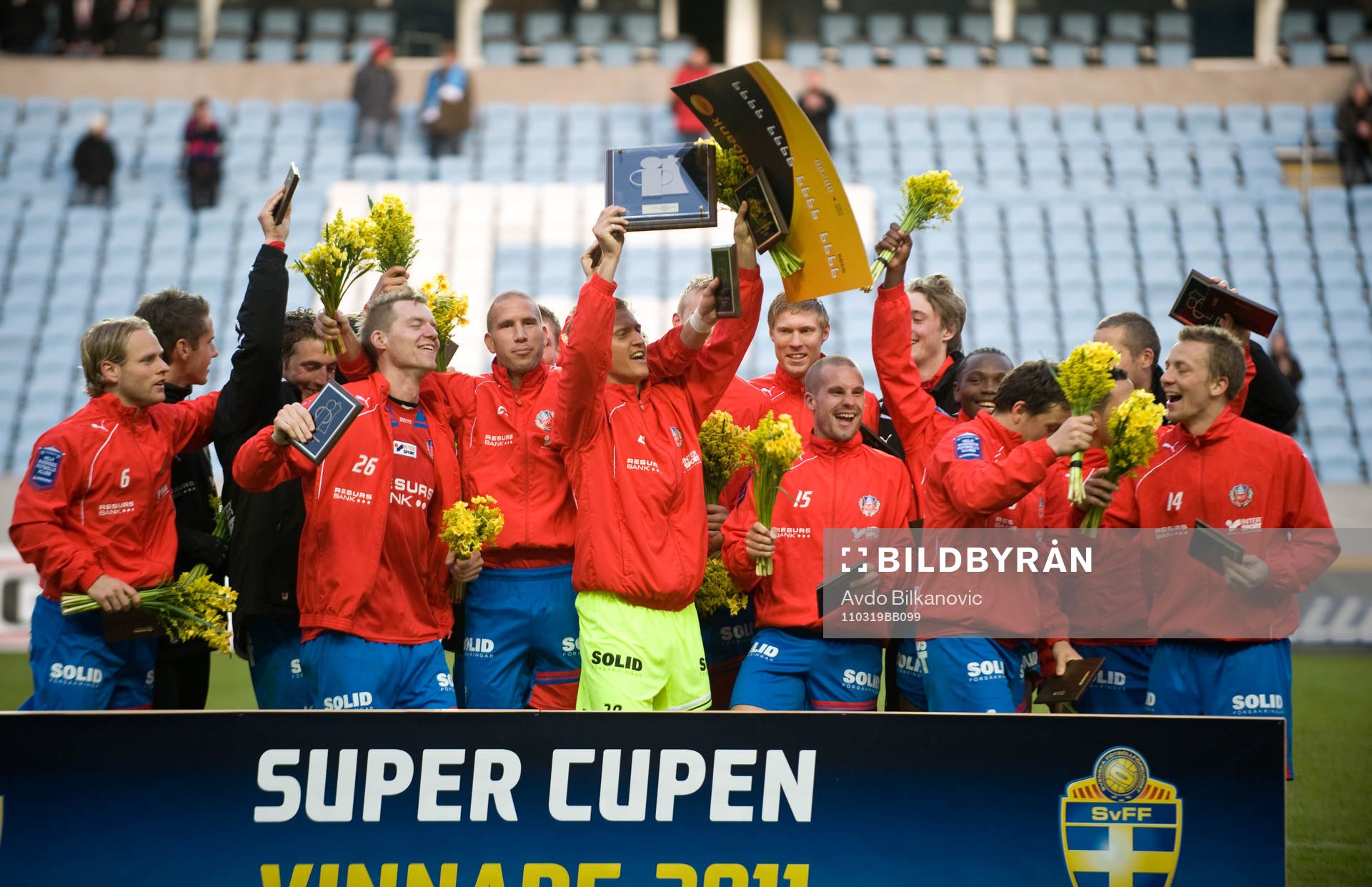 Helsingborg, Supercupen vinnare 2011, jubel