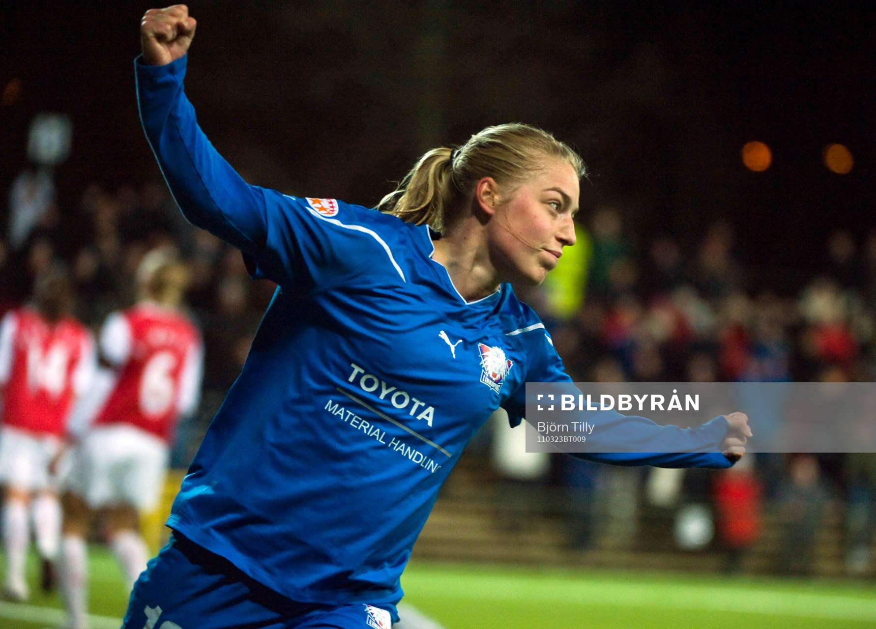  Linda Sällström, glädje, jubel.
