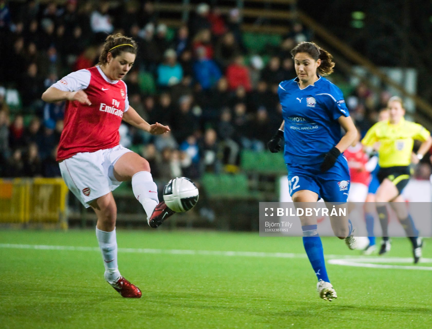  Jennifer Beatrtie, Arsenal och Kathryn Gill, Linköping.
