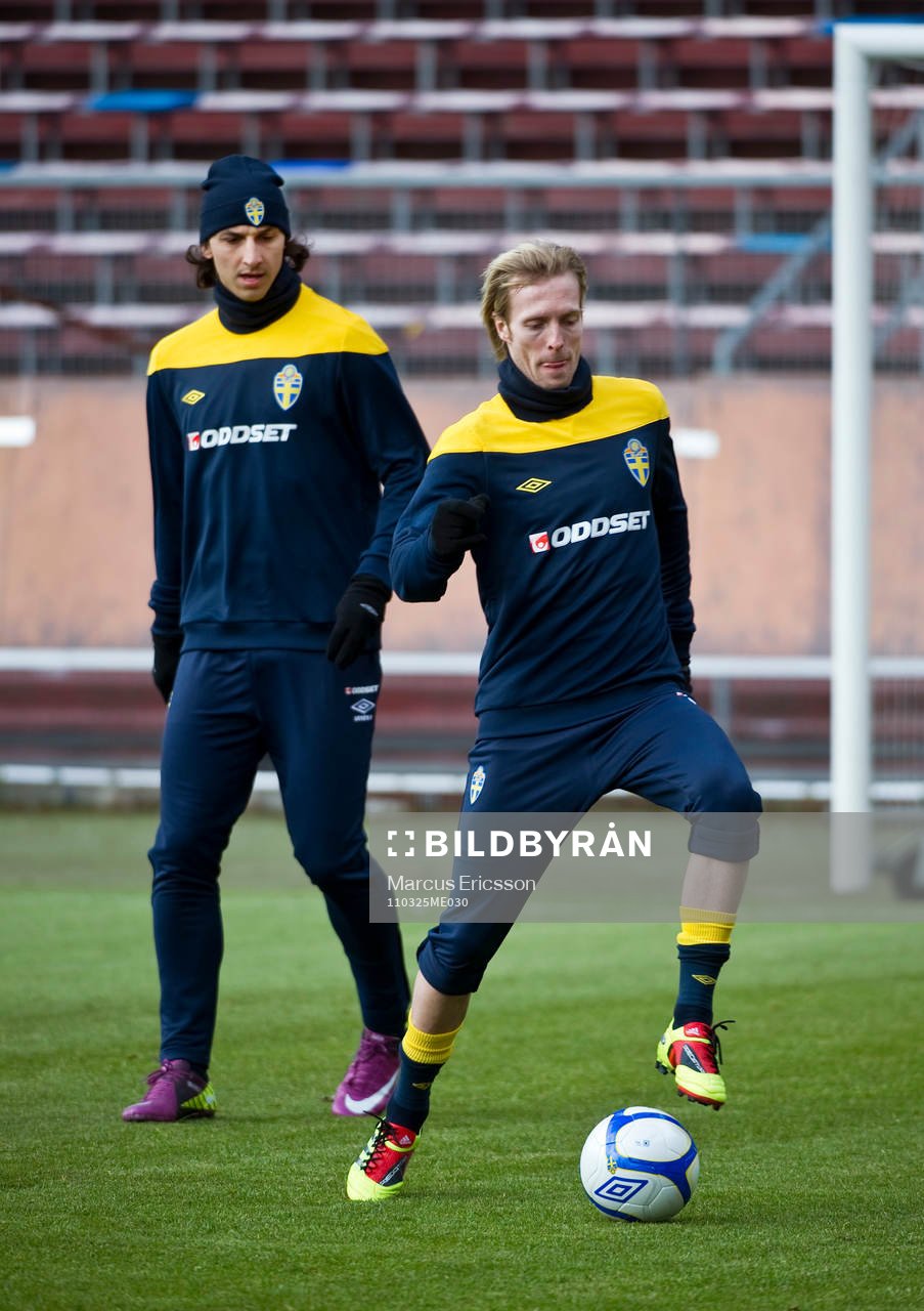 Zlatan Ibrahimovic och Christian Wilhelmsson