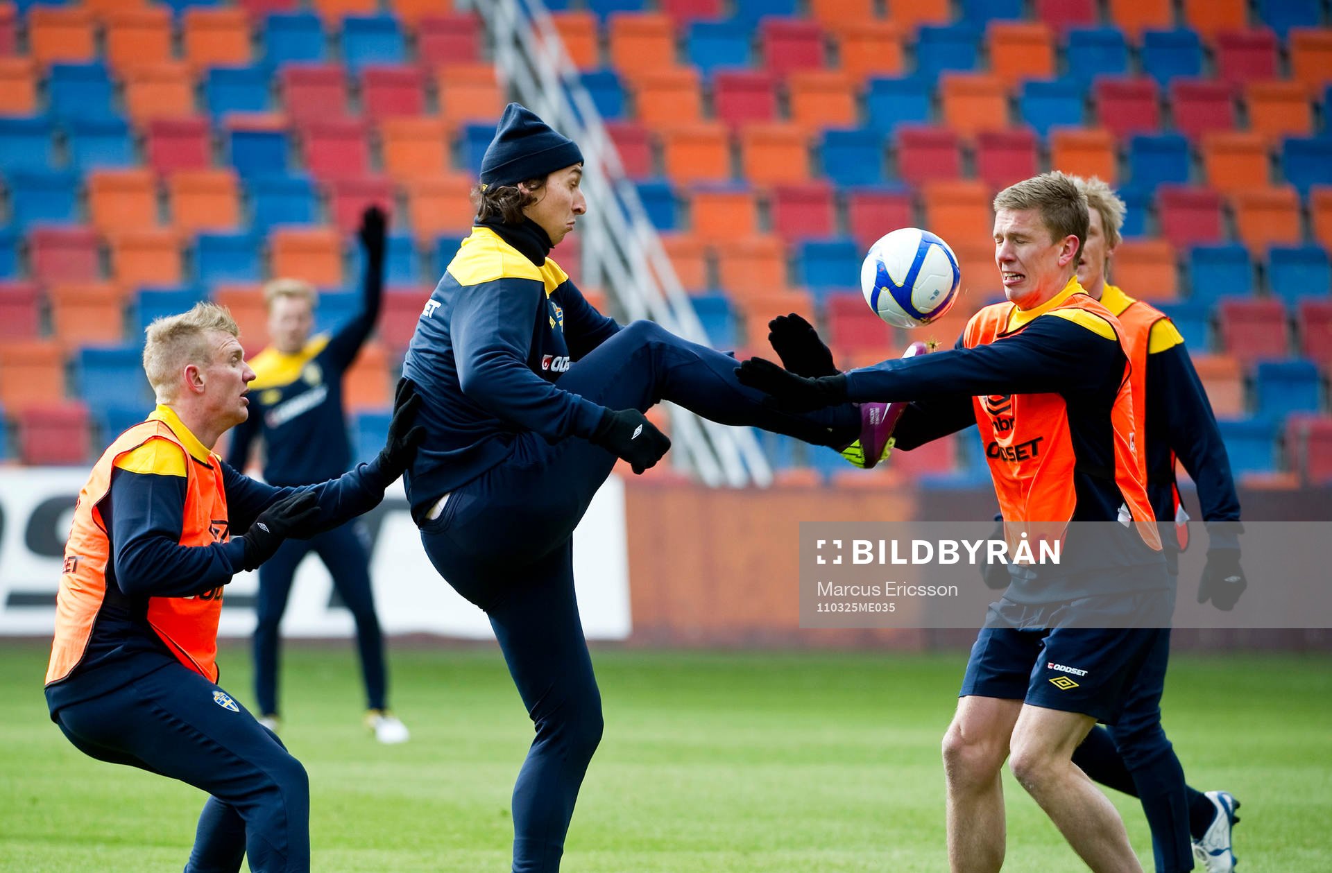 Michael Almebäck, Zlatan Ibrahimovic och Pontus Wernbloom