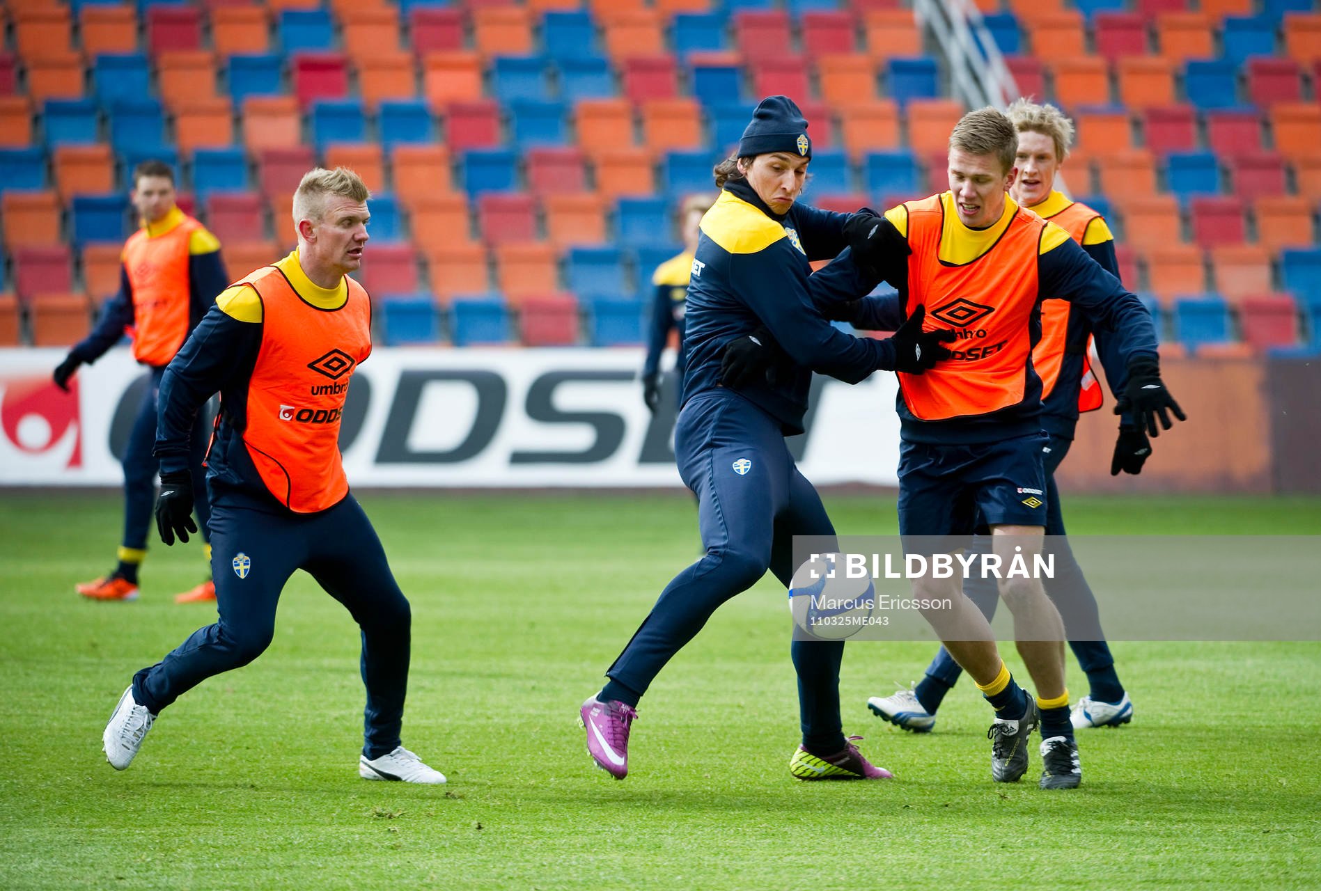 Michael Almebäck, Zlatan Ibrahimovic och Pontus Wernbloom
