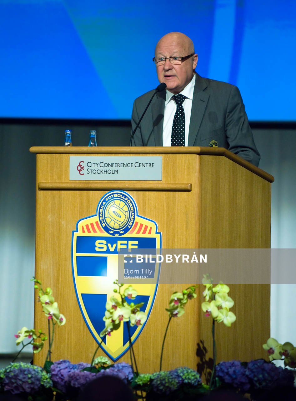 Lars-Åke Lagrell, ordförande i Svenska Fotbollförbundet