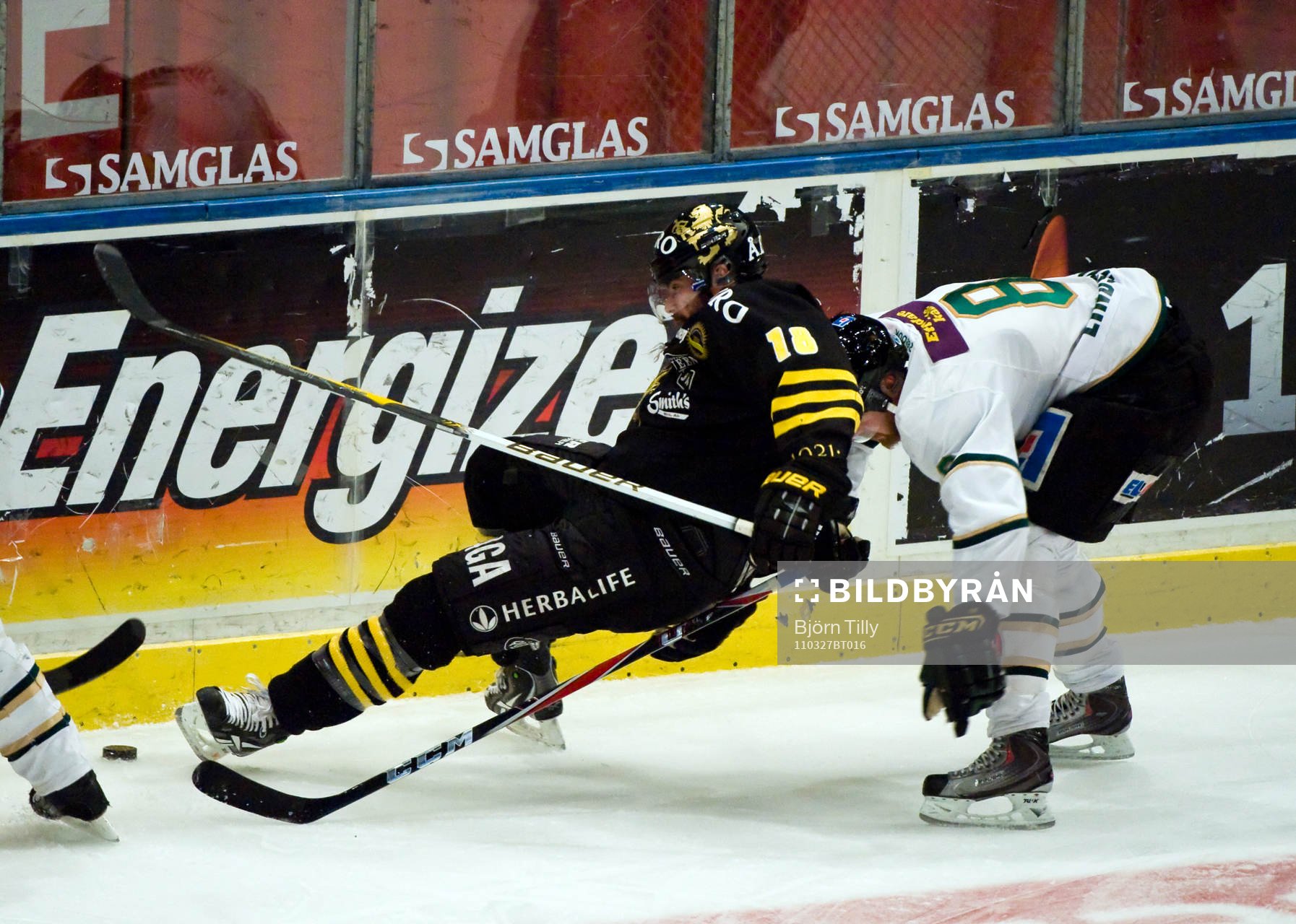 Kent McDonell,  AIK och Sanny Lindström, Färjestad