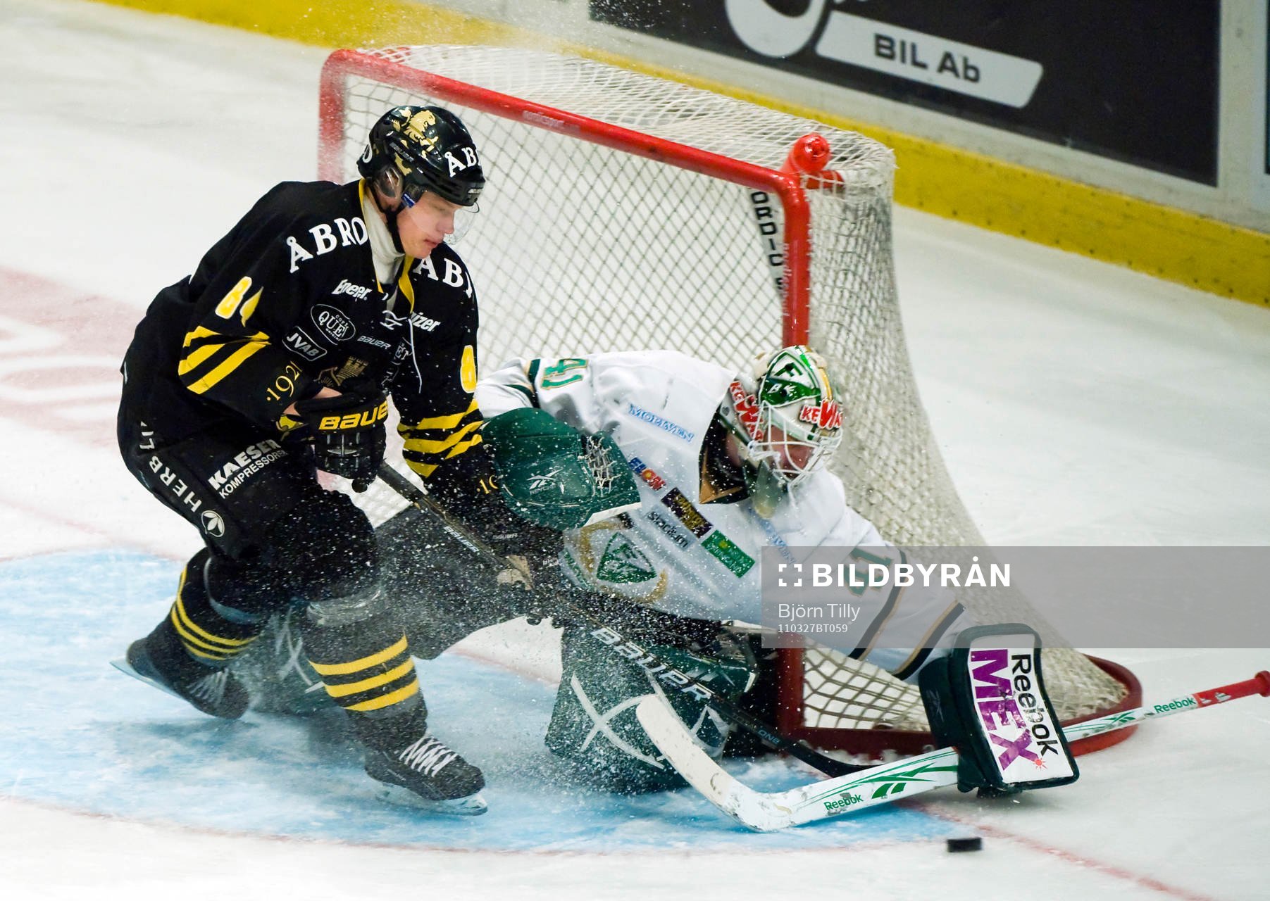 Patric Blomdahl, AIK och Cristopher Nihlstorp, målvakt,