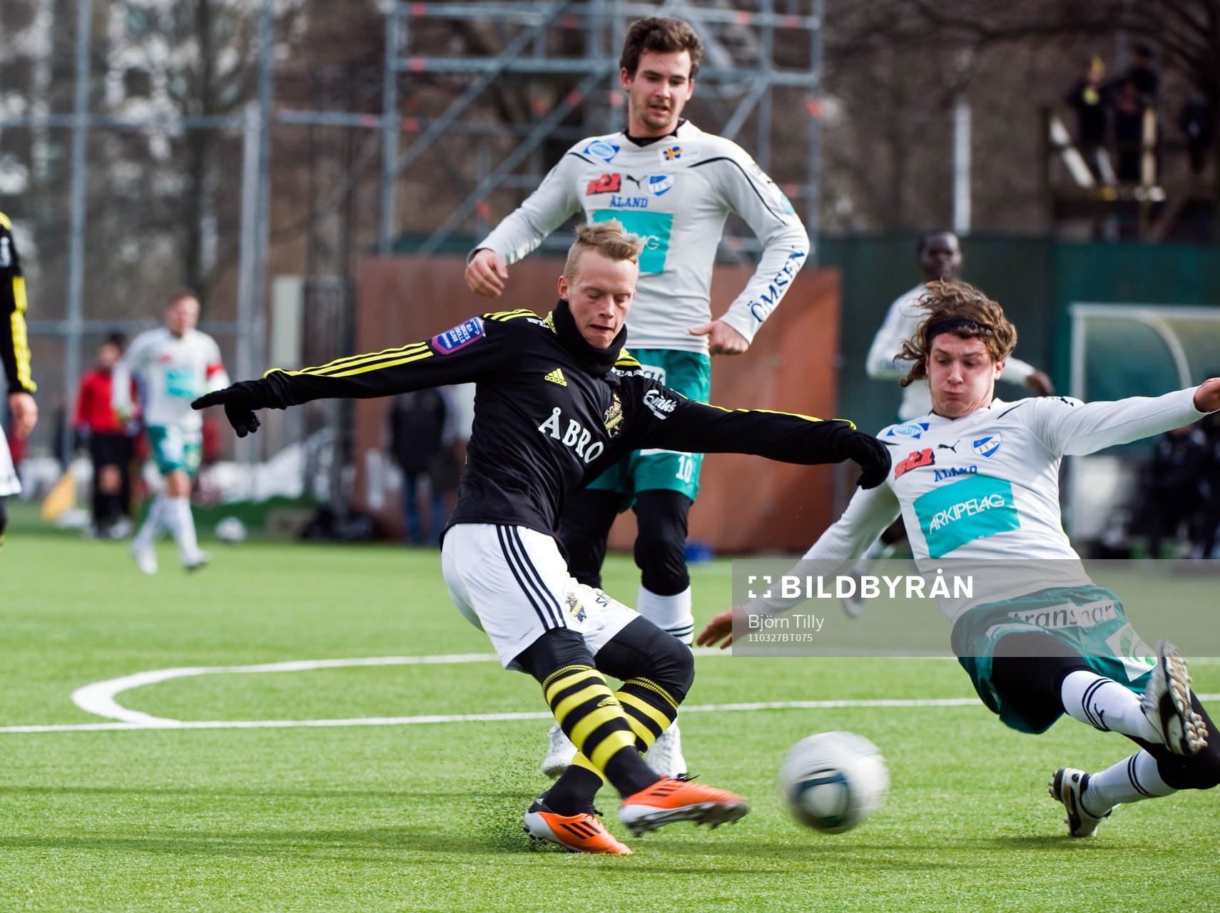Daniel Gustavsson, AIK, Luca Bellisomo och Mason Trafford,