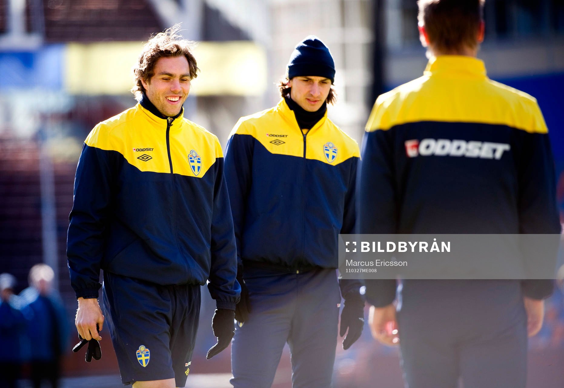 Johan Elmander och Zlatan Ibrahimovic
