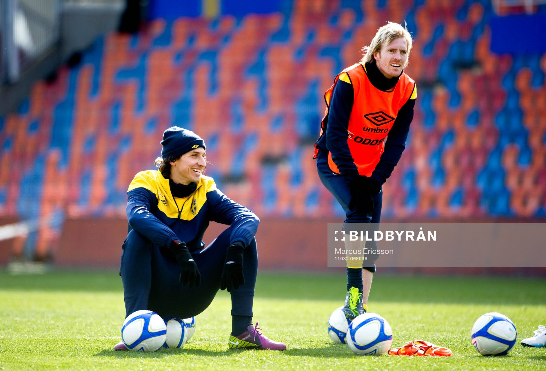 Zlatan Ibrahimovic och Christian Wilhelmsson