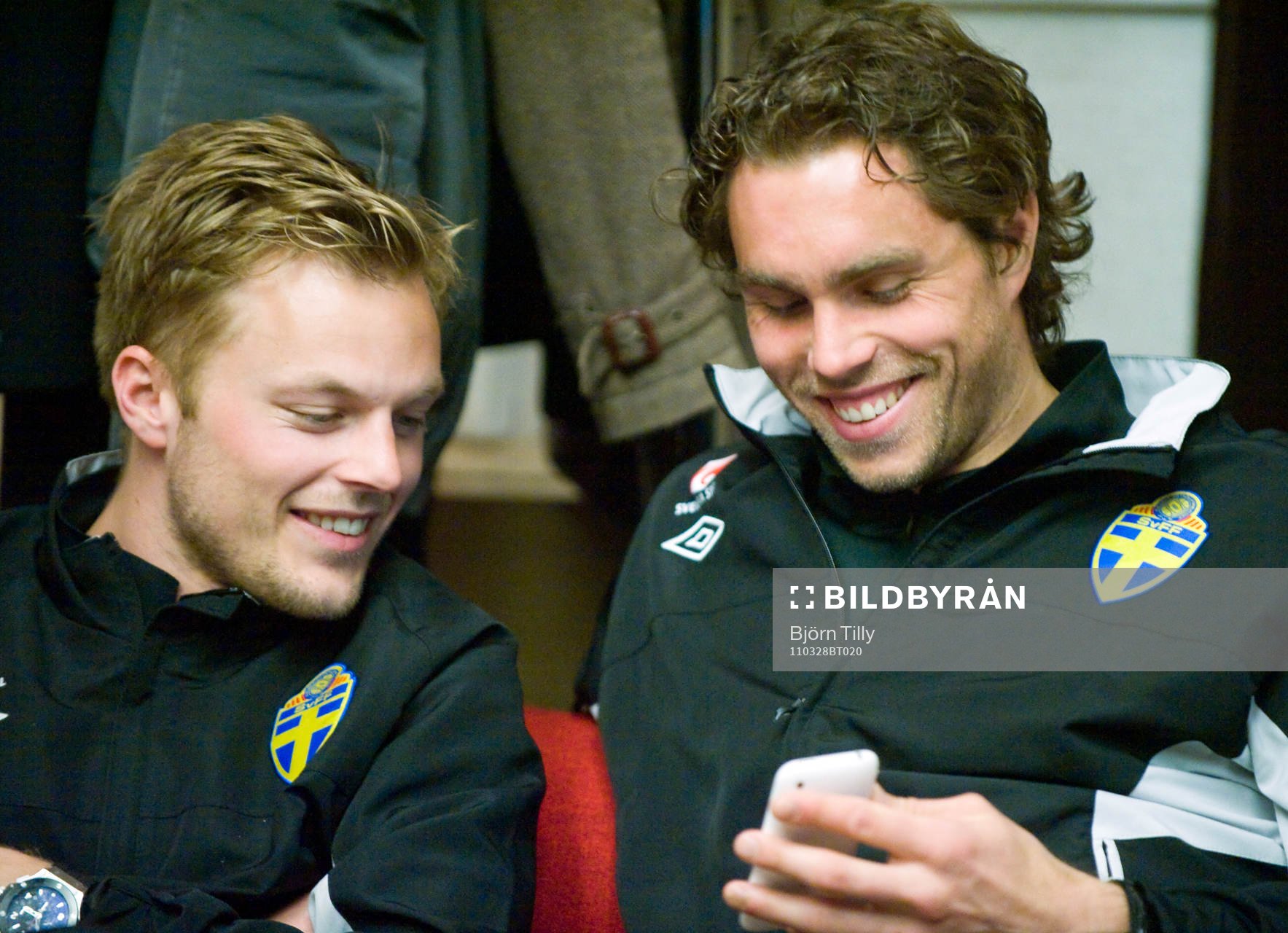 Sebastian Larsson och Johan Elmander, Sverige