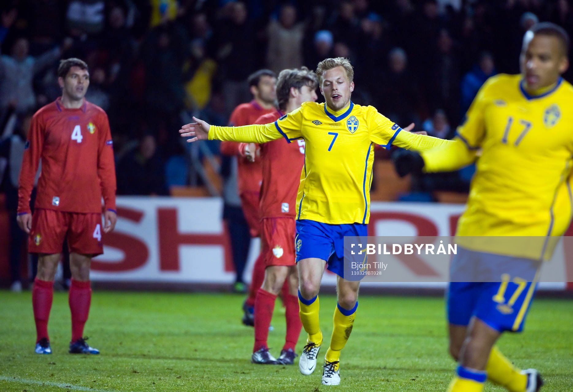 Sebastian Larsson, Sverige, jubel
