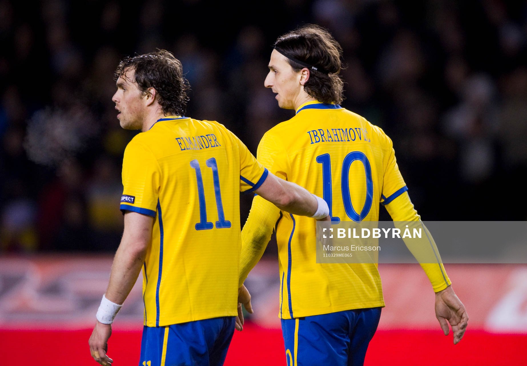 Johan Elmander och Zlatan Ibrahimovic