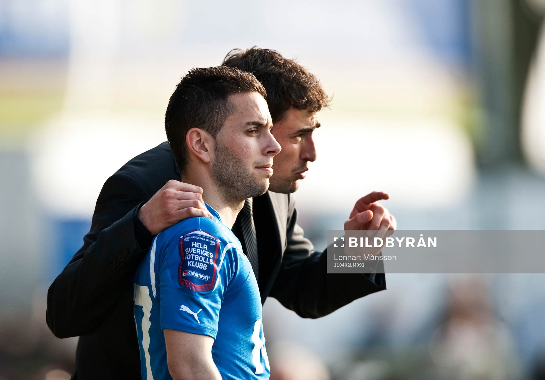 Josep Clotet Ruiz, tränare, ger goda råd till José Zamora