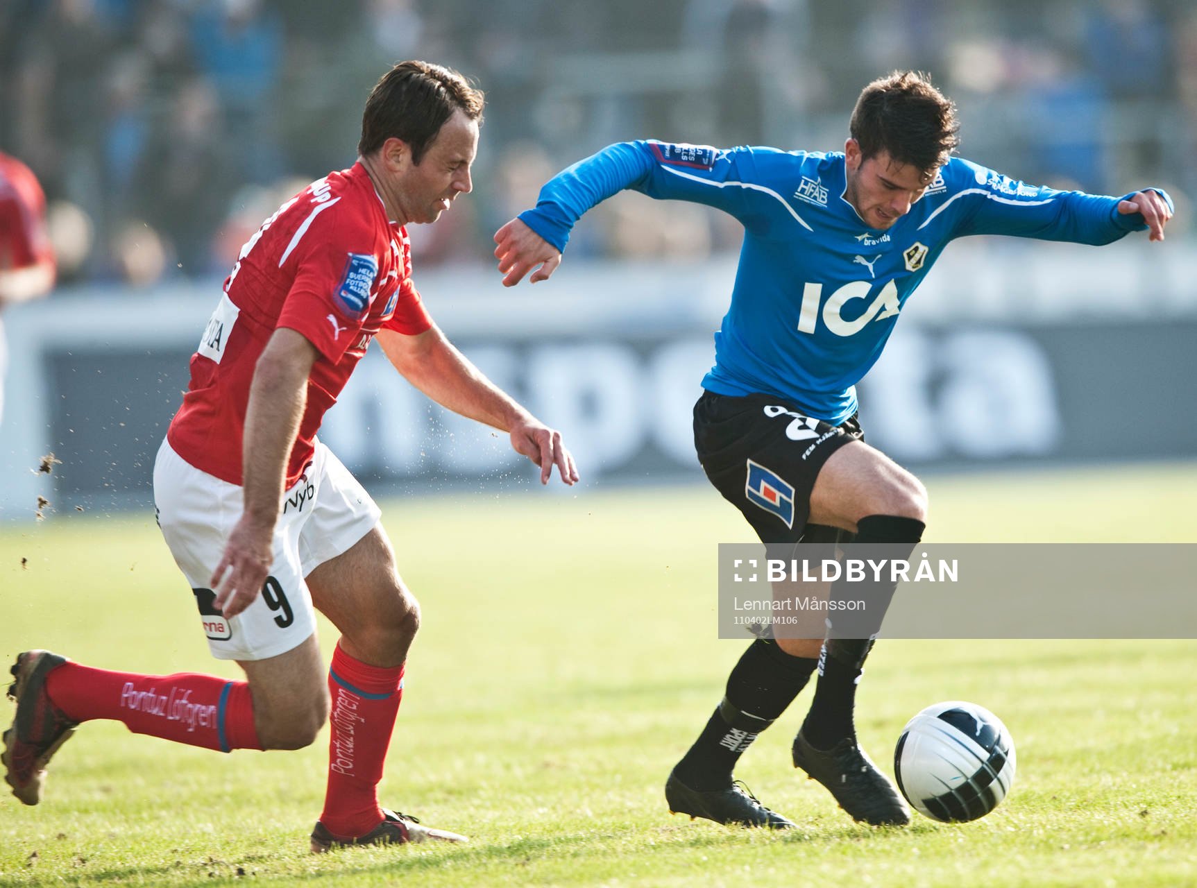 Raul Ruiz, Halmstad, mot Stefan Larsson, Kalmar