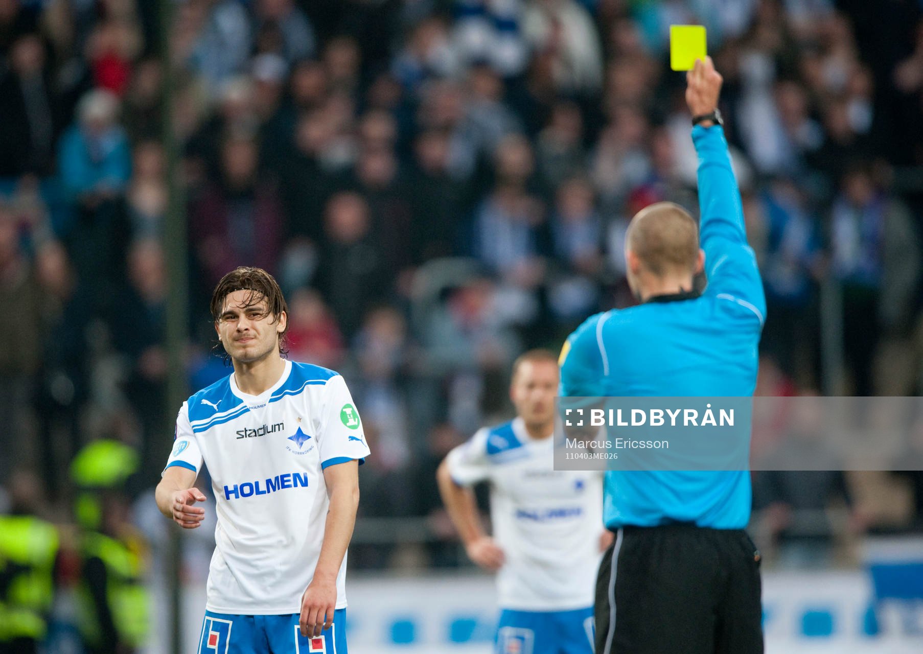 Astrit Ajdarevic, Norrköping får gult kort, varning