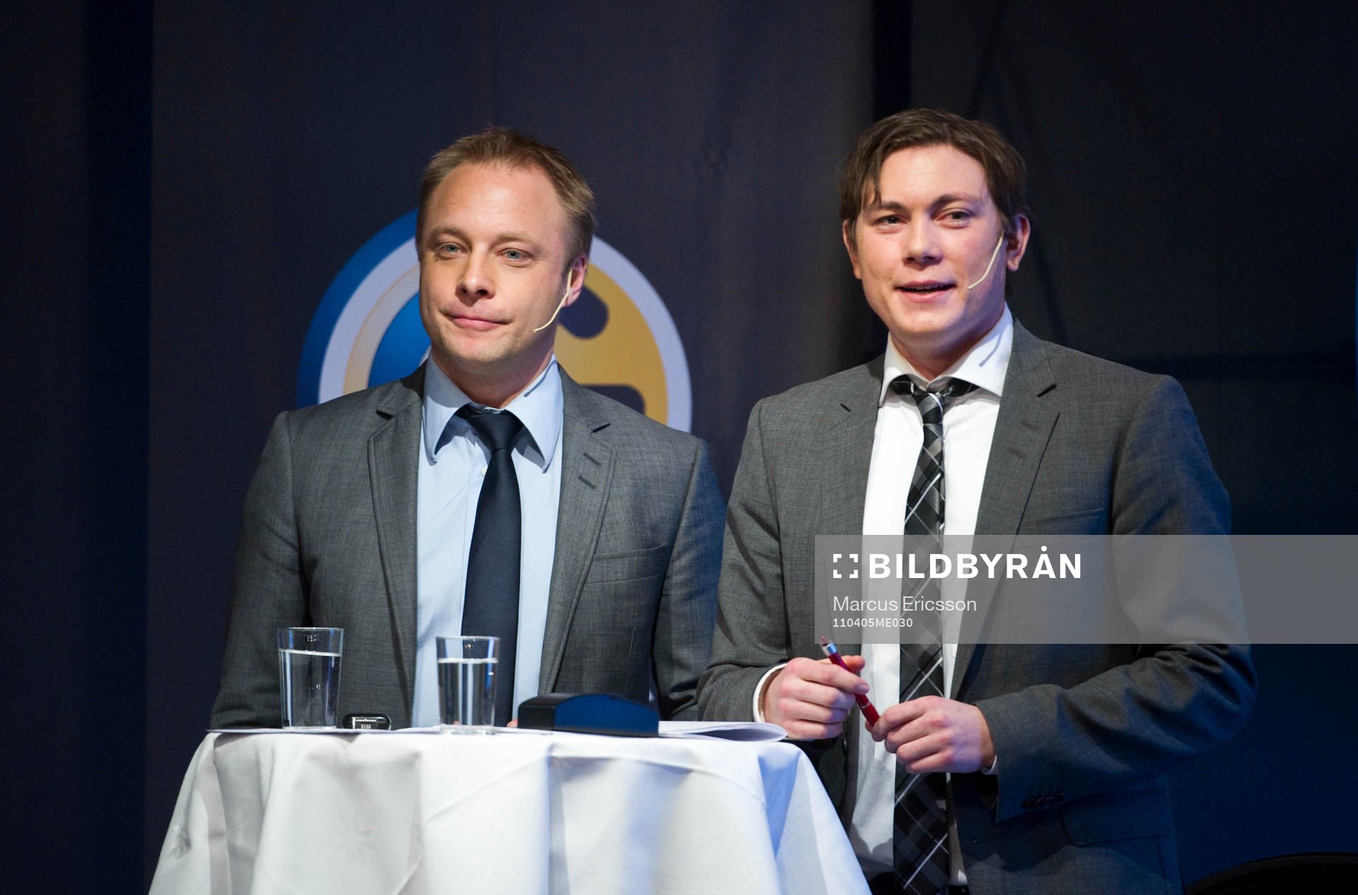 Anders Andersson och Niklas Jarelind, konferencierer