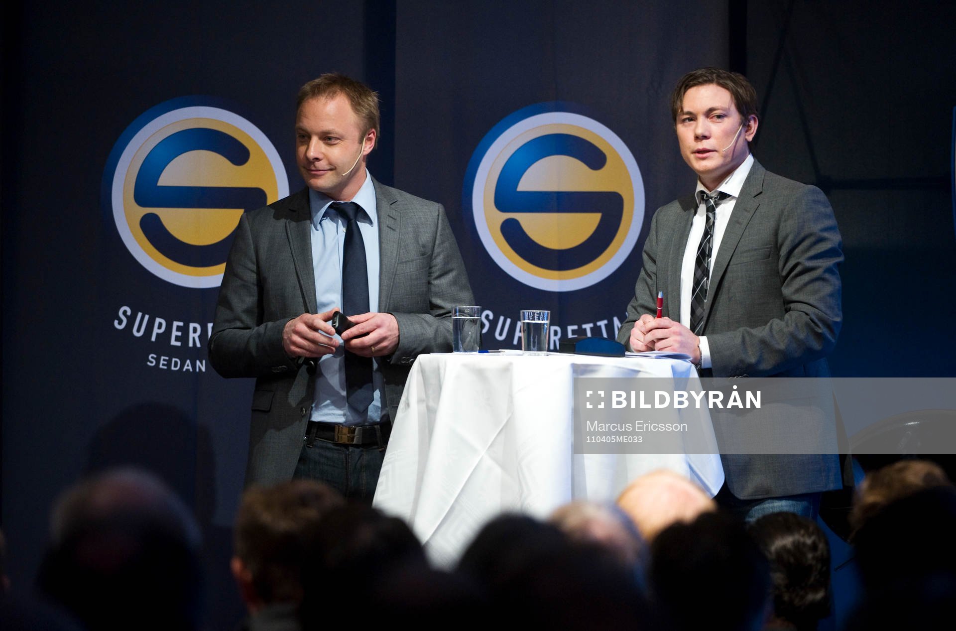 Anders Andersson och Niklas Jarelind, konferencierer