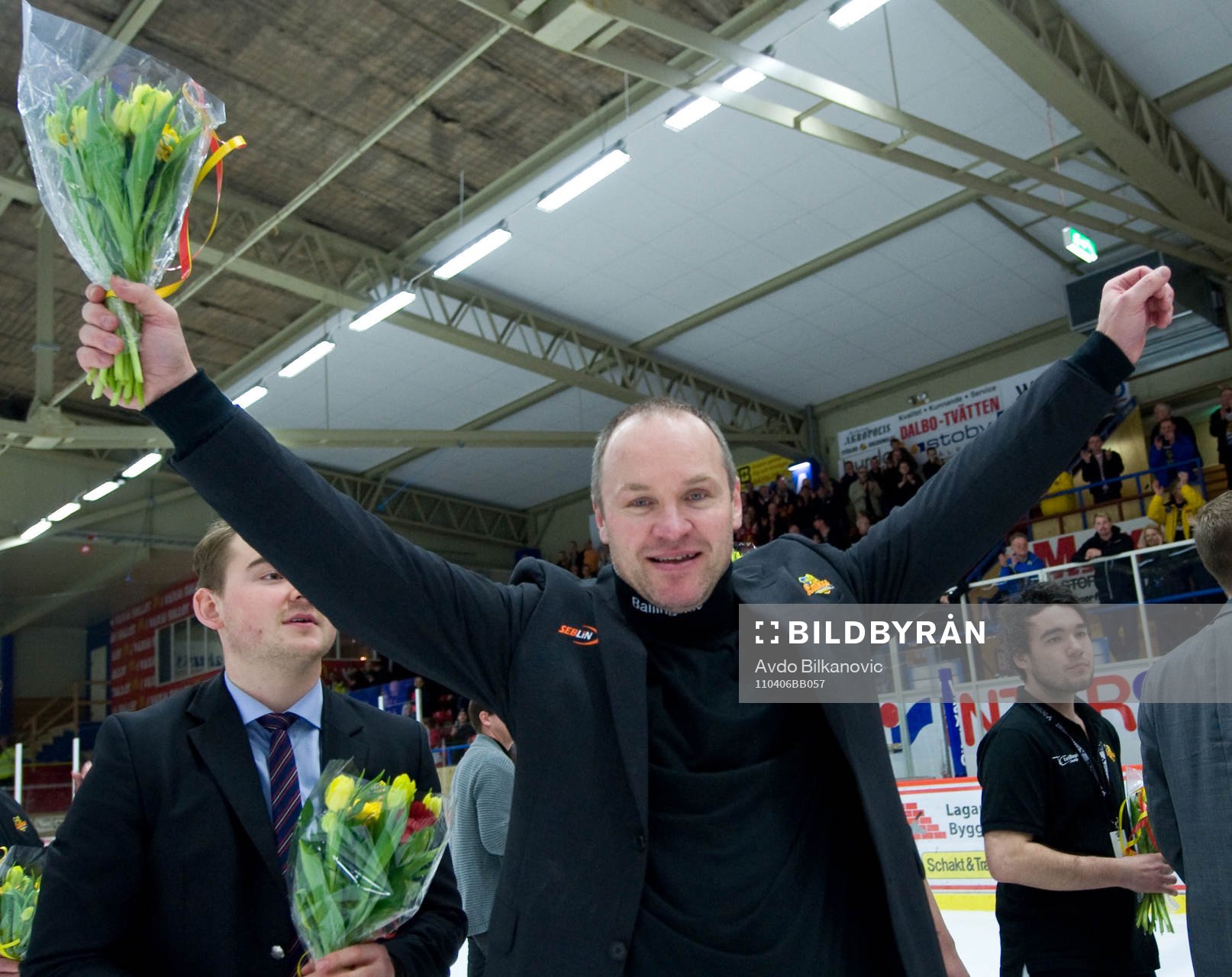 Janne Karlsson, tränare jubel