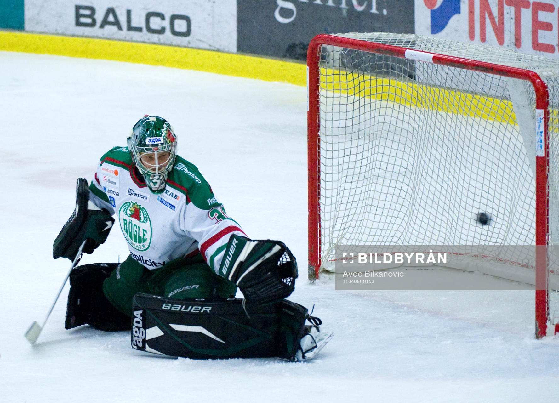 Jonas Fransson, målvakt, Rögle, mål