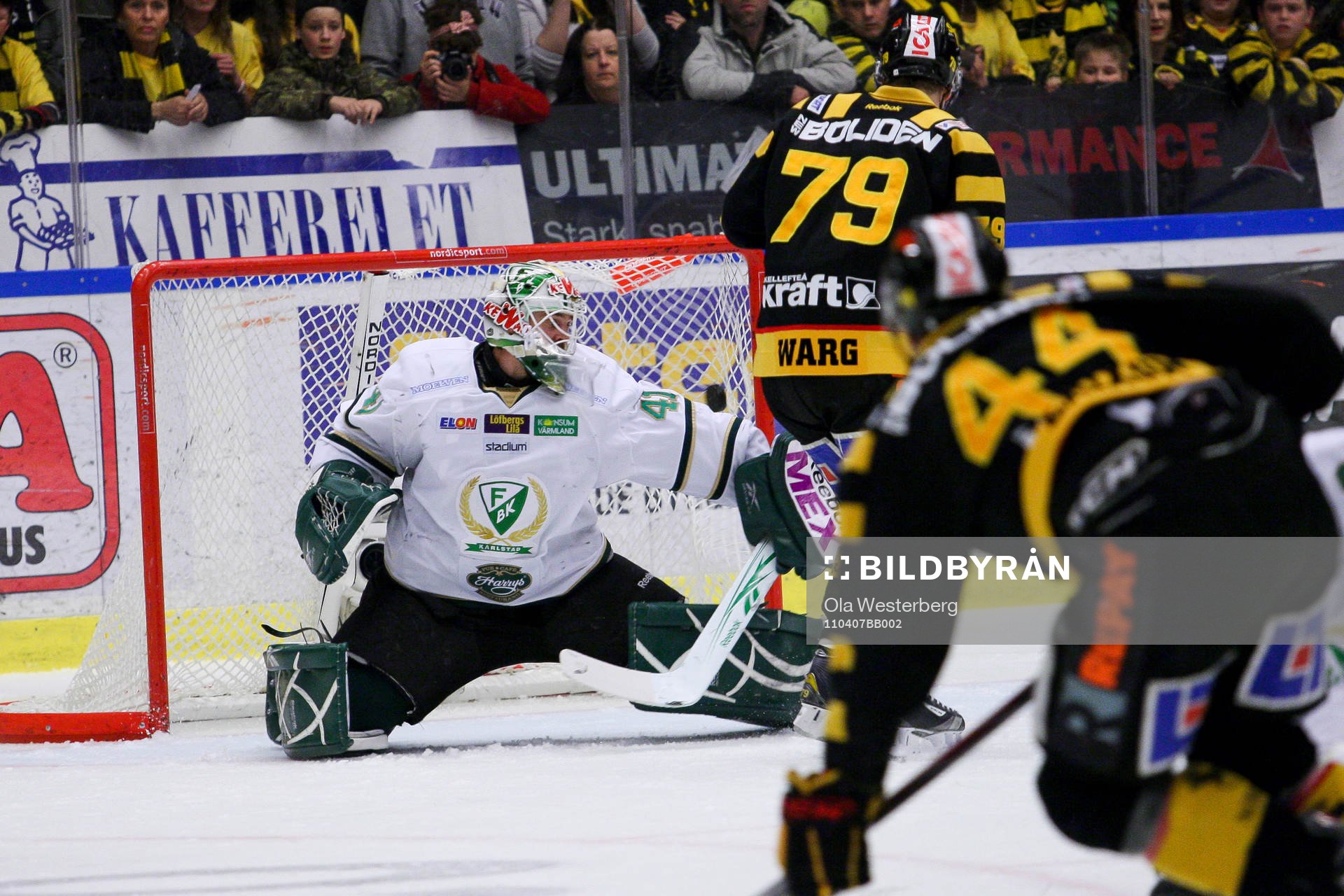 Tim Erixon, Skellefteå, gör 1-1 mot Färjestad