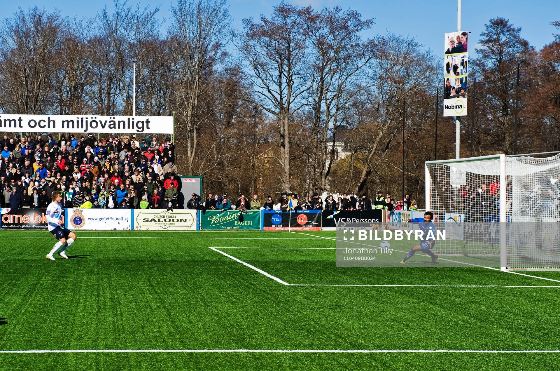 Daniel Theorin, Gefle gör 1-0 på straff på Abbas Hassan,