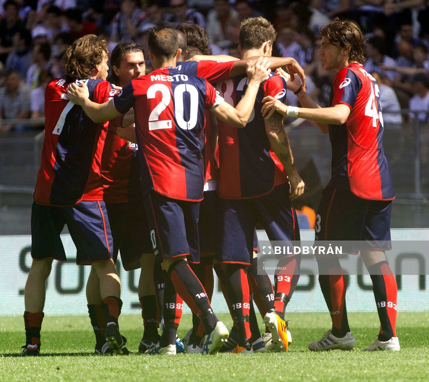 Glädje, jubel i Genoa