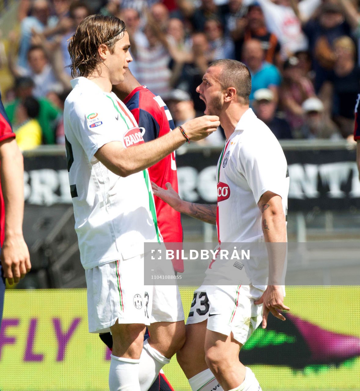 Alessandro Matri och Simone Pepe, Juventus, glädje, jubel