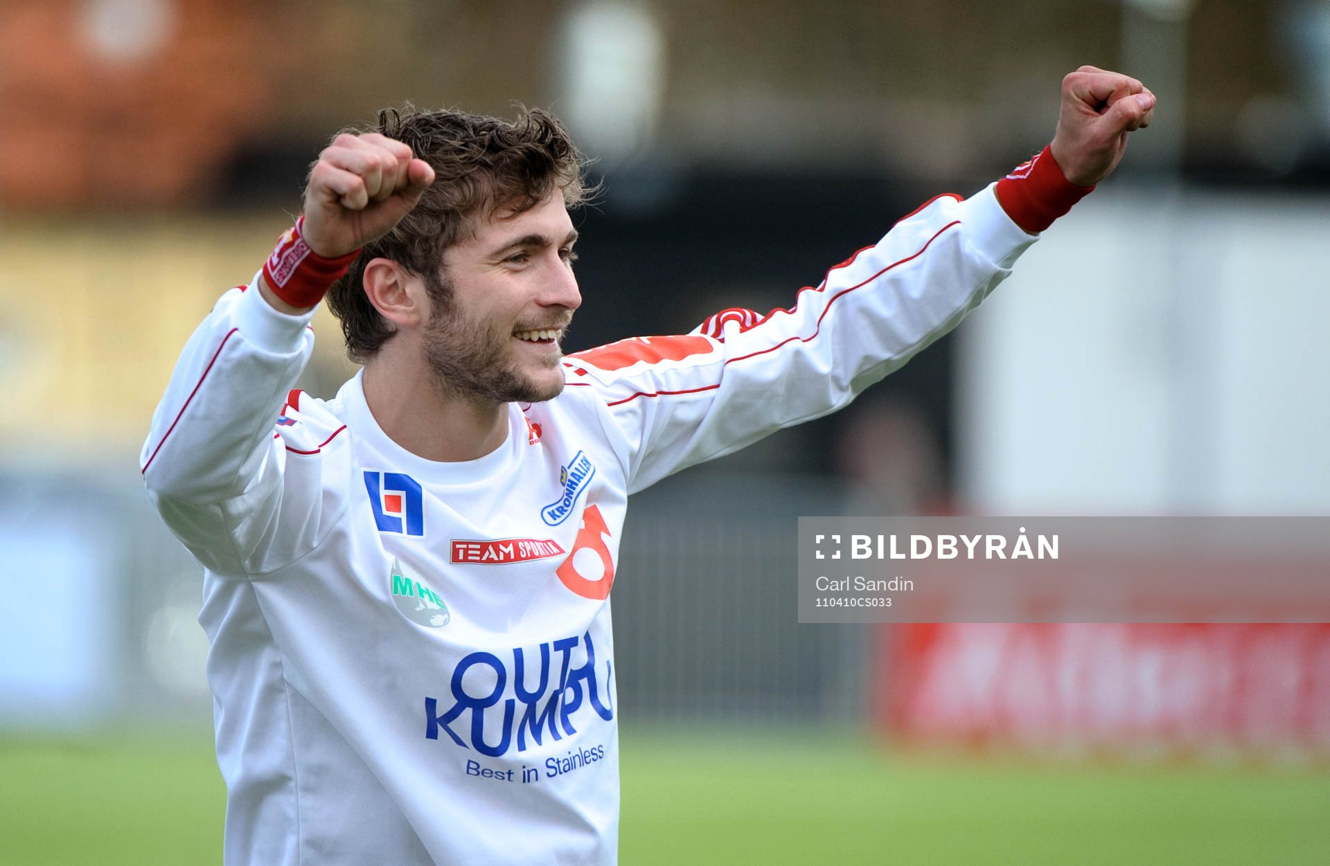  Christophe Lallet, Degerfors, jubel.