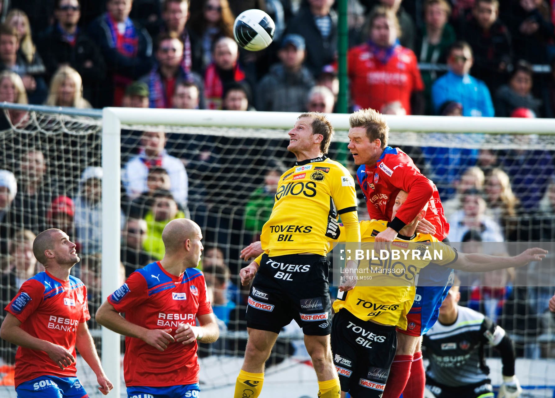 Peter Larsson, Helsingborg, trycker till Andreas