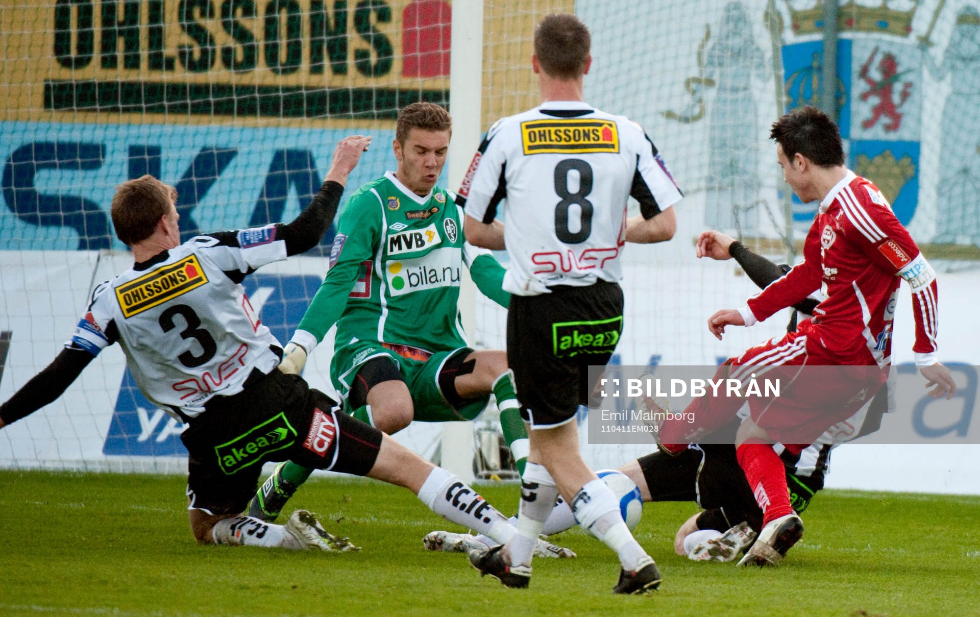 Mirza Selimovic, målvakt, Landskrona, räddar