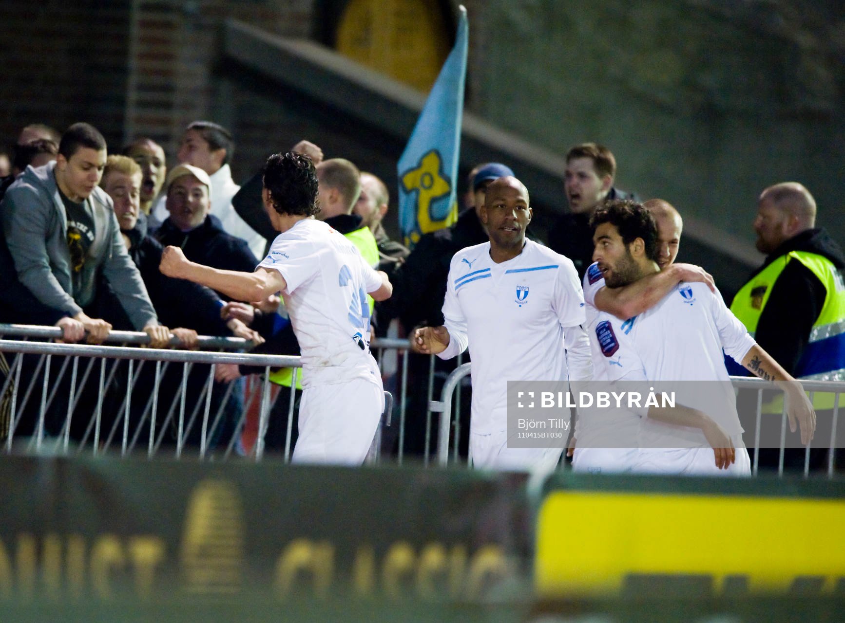 Jeffrey Aubynn, Daniel Larsson och Jimmy Durmaz, Malmö,