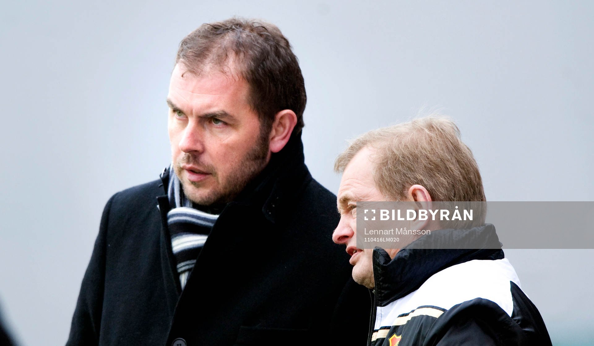 Alexander Axén och Kjell Pettersson, tränare, Gais