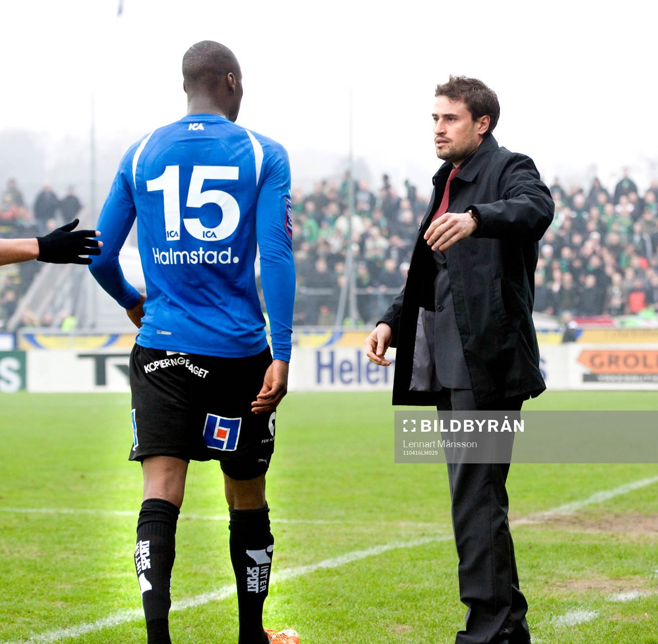 Tidig utvisning, Joe Sise, Halmstad, Josep Clotet Ruiz,