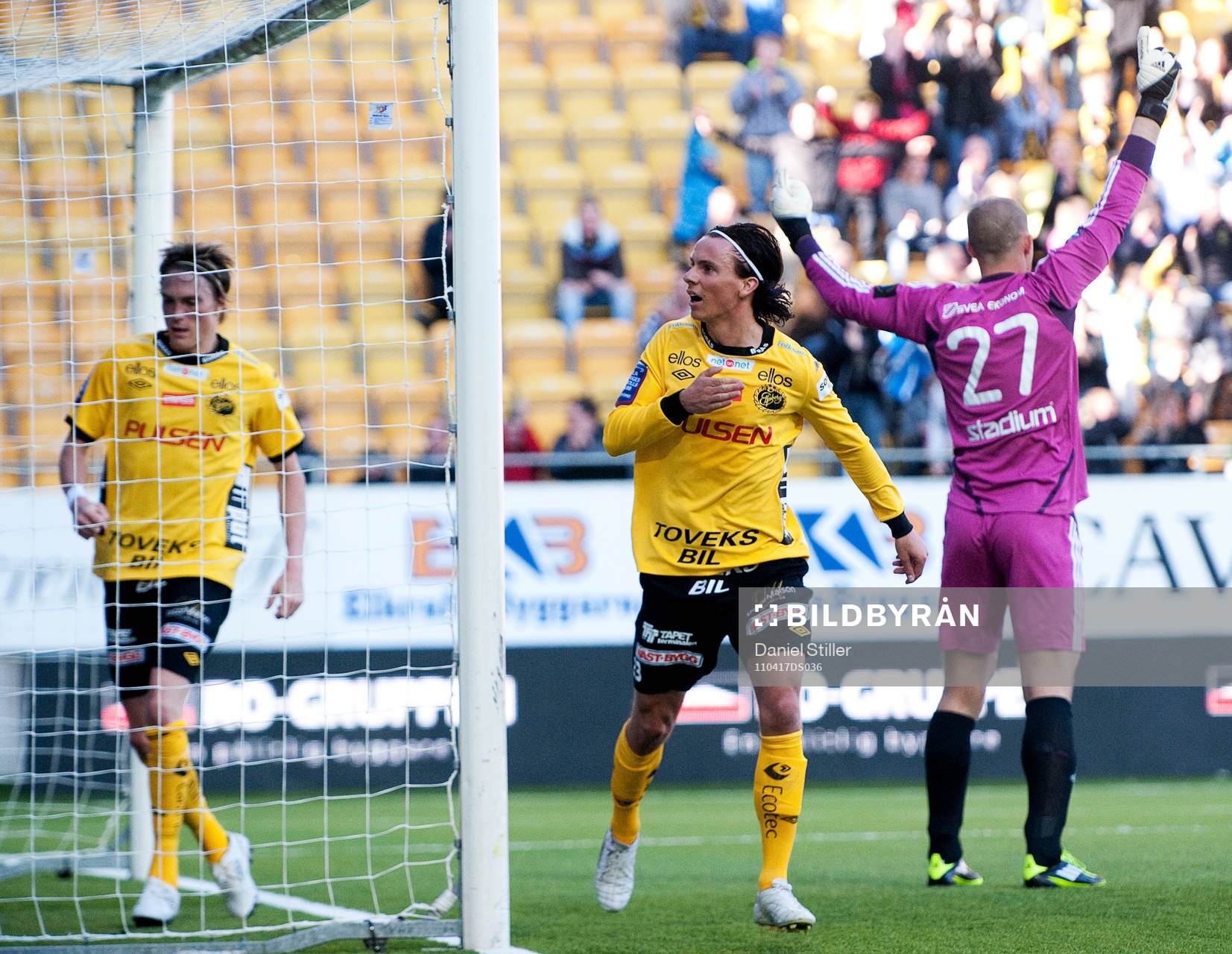 Niklas Hult, Elfsborg, gör 1-2, jubel