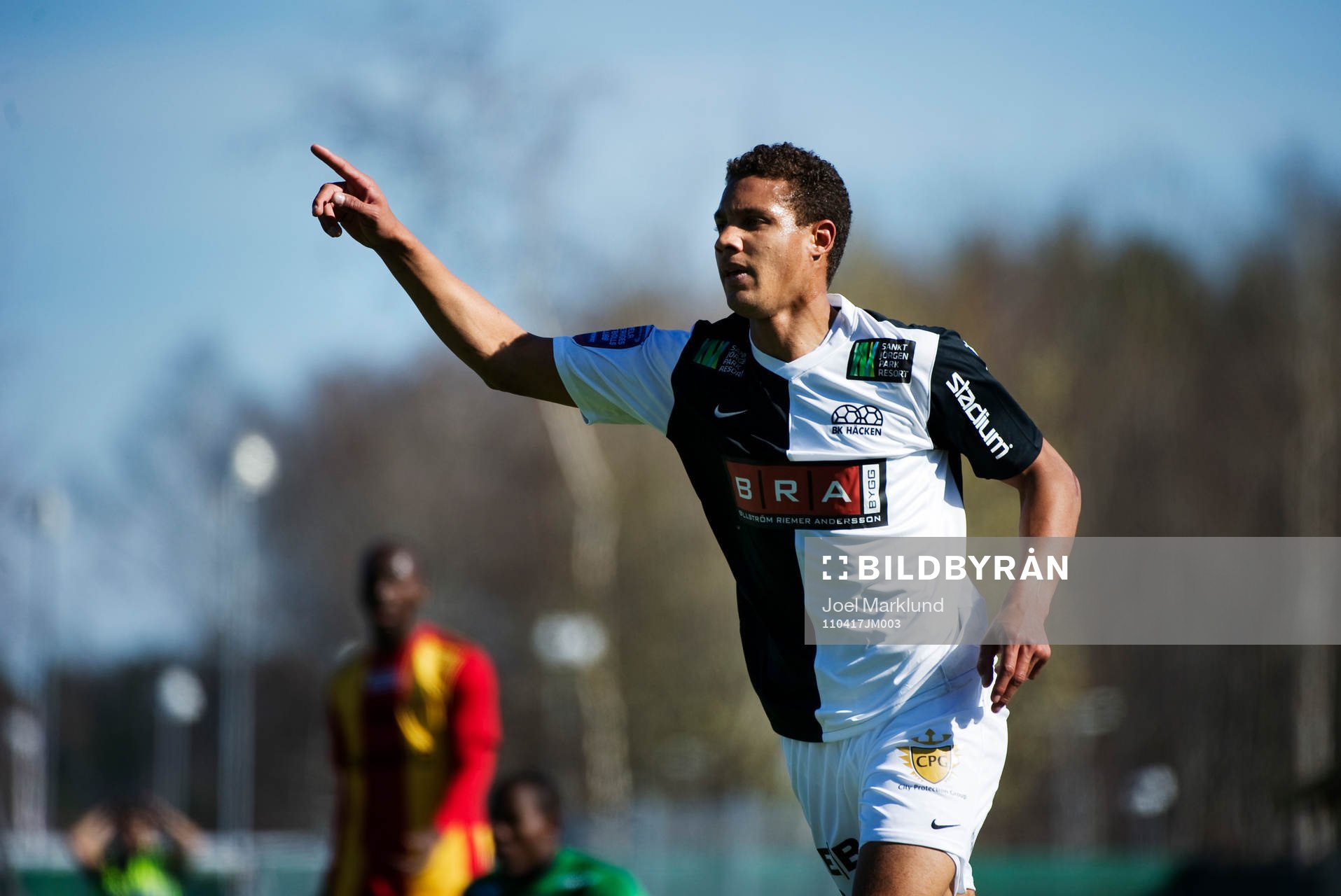  Mathias Ranegie, Häcken, jubel efter att ha gjort 0-3 i första halvlek.