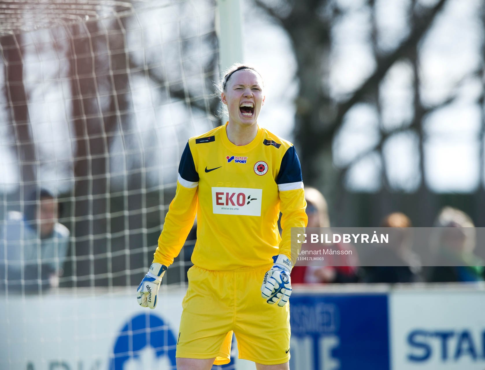 Hedvig Lindahl, målvakt, Kristianstad, jubel