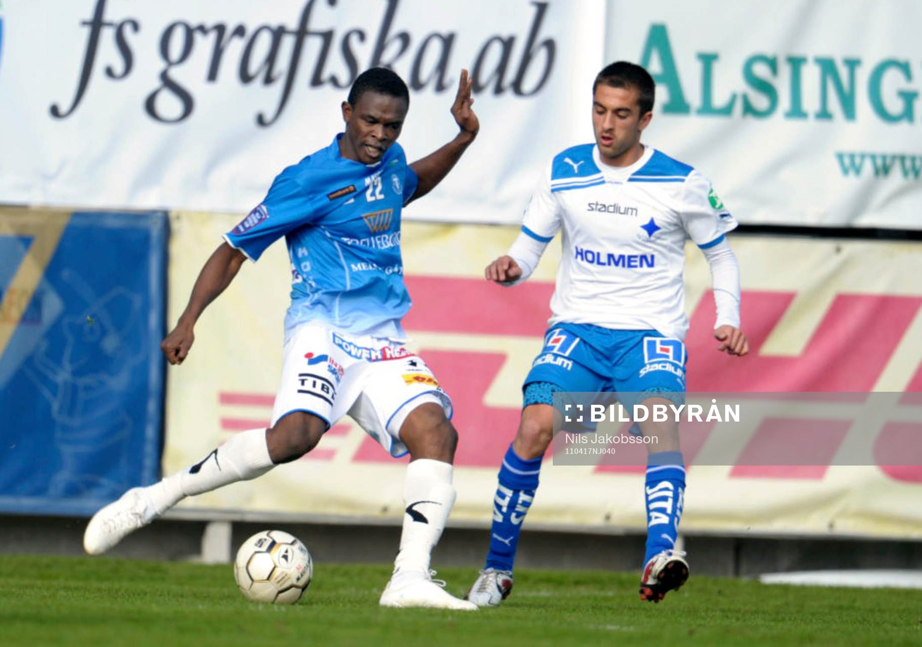 Ibrahim Koroma, Trelleborg och Christopher Telo, Norrköping