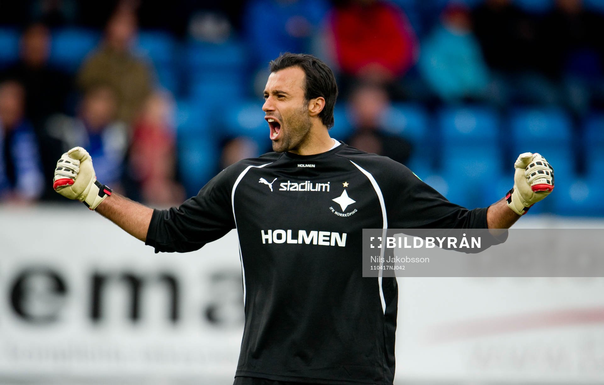 Abbas Hassan, målvakt, Norrköping, jubel