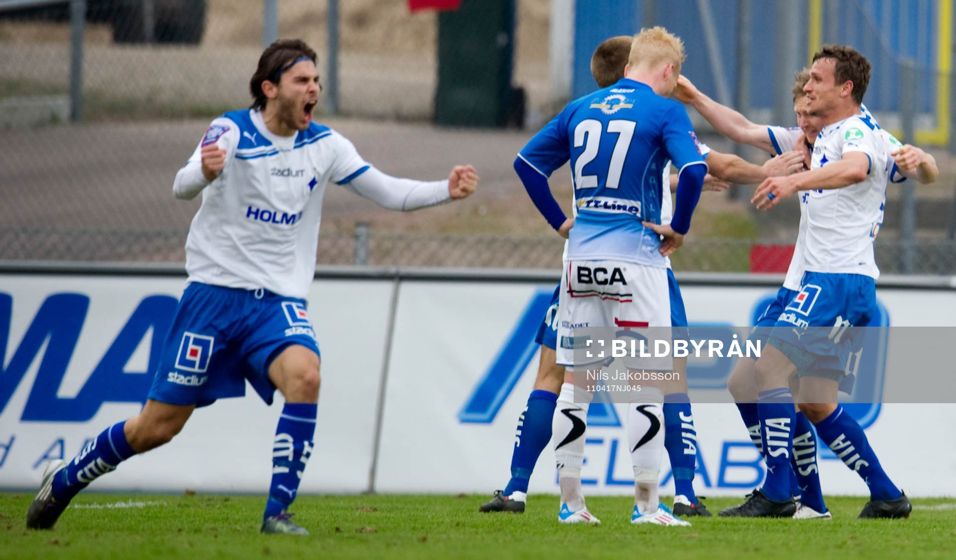 Astrit Ajdarevic, Norrköping, jubel, Mattias Adelstam,
