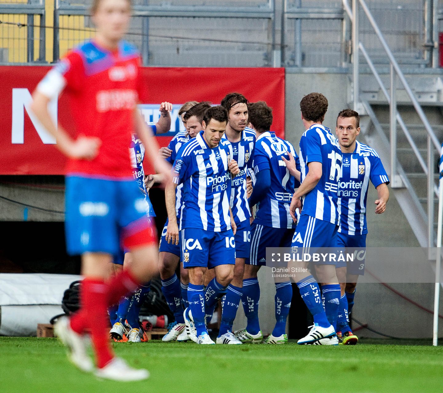 Andreas Drugge, Göteborg, gör 1-0, jubel