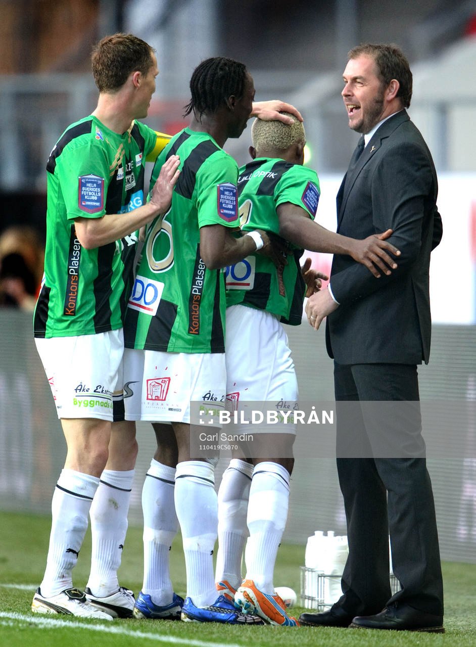 Alexander Axner, tränare, Gais, jubel