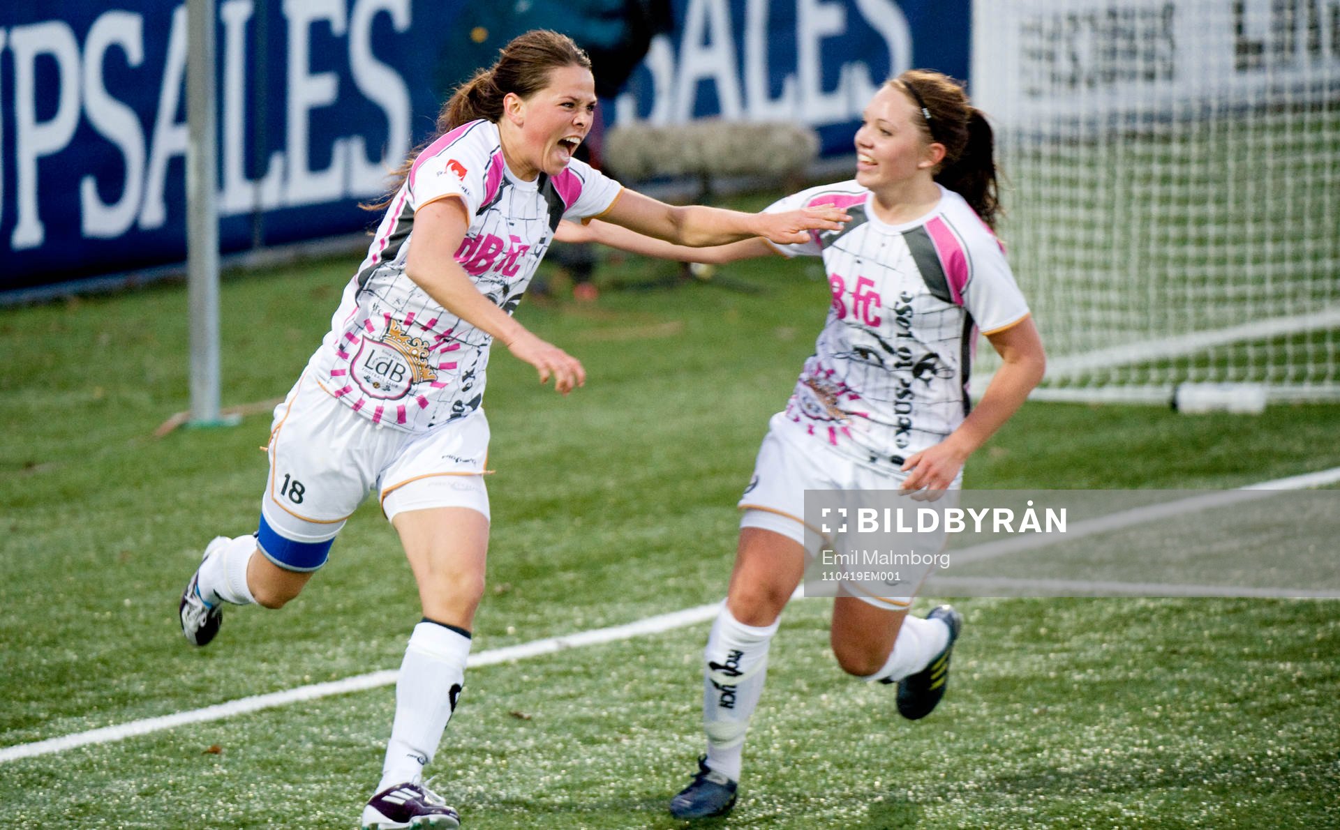 Sara Björk Gunnarsdottir, Malmö. Jubel vid 2-1