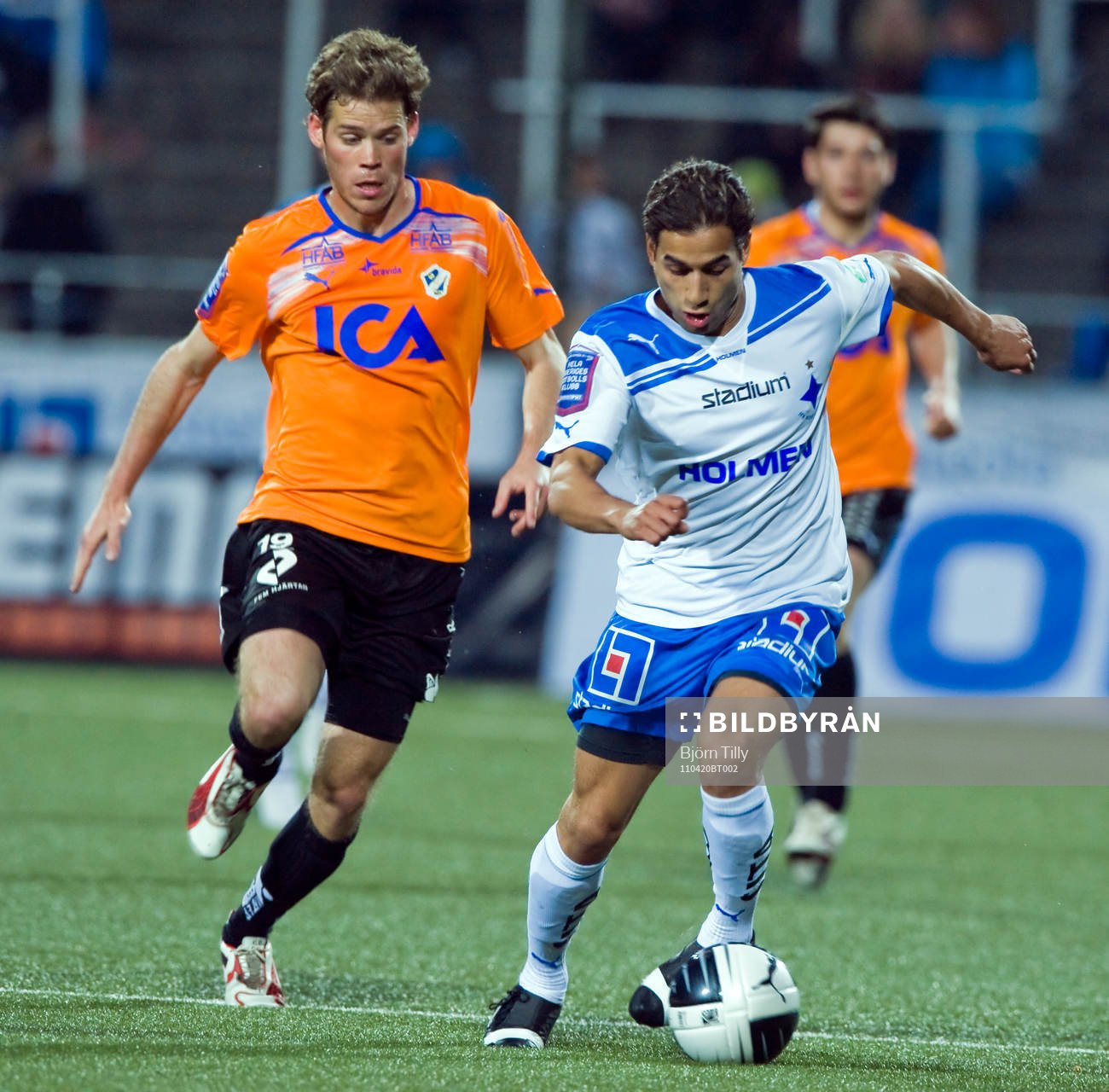 Emil Salomonsson, Halmstad och Riki Cakic, Norrköping