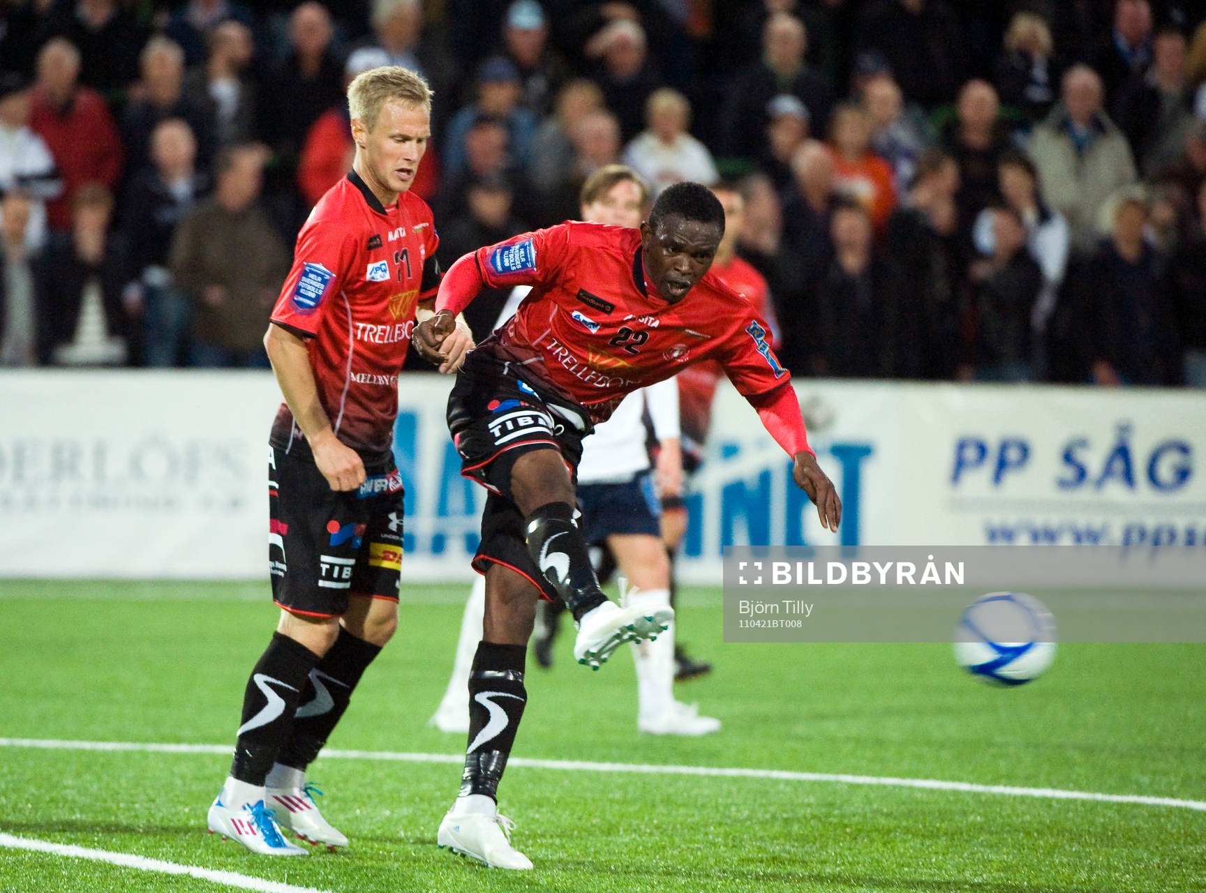 Magnus Andersson och Ibrahim Koroma, Trelleborg