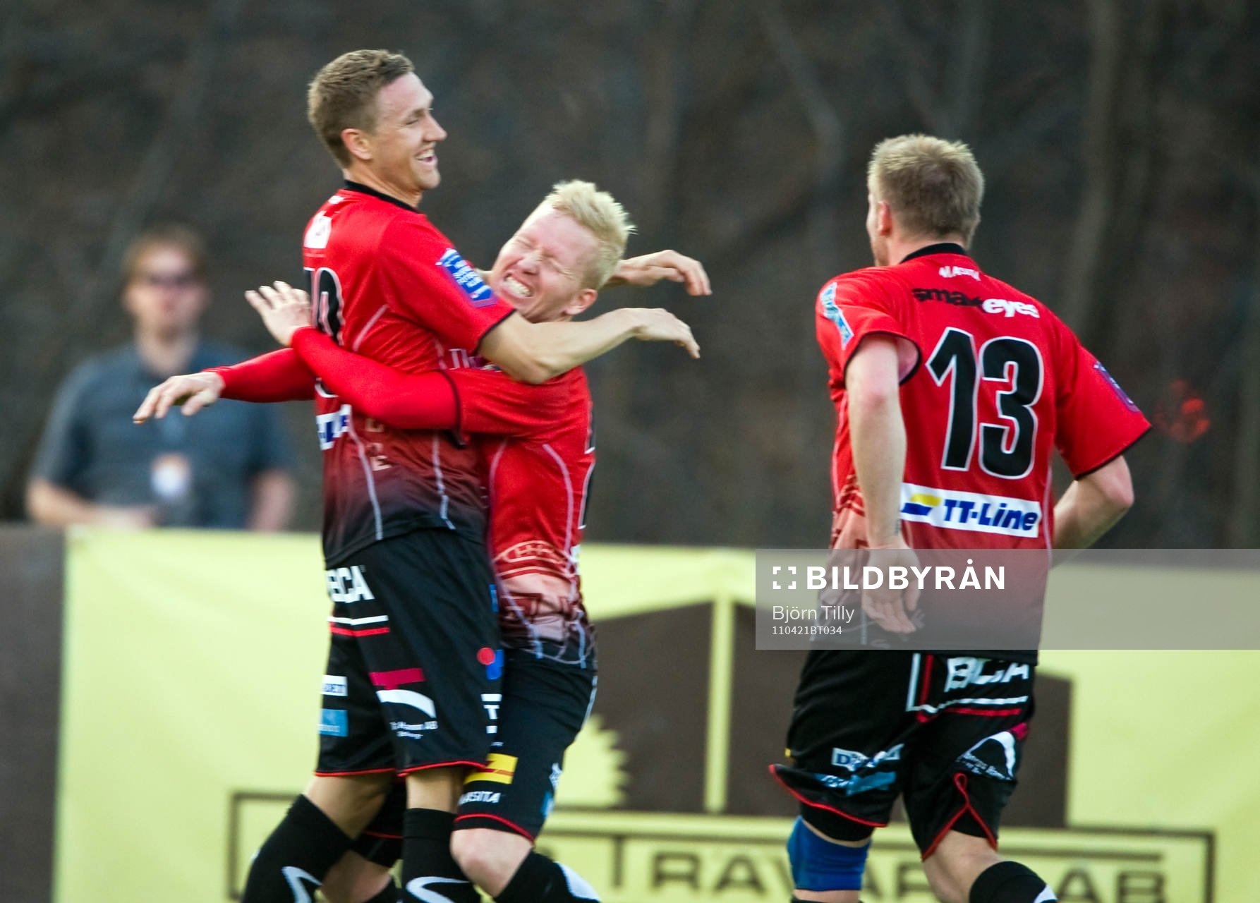 Marcus Pode och Mattias Adelstam, Trelleborg, jubel