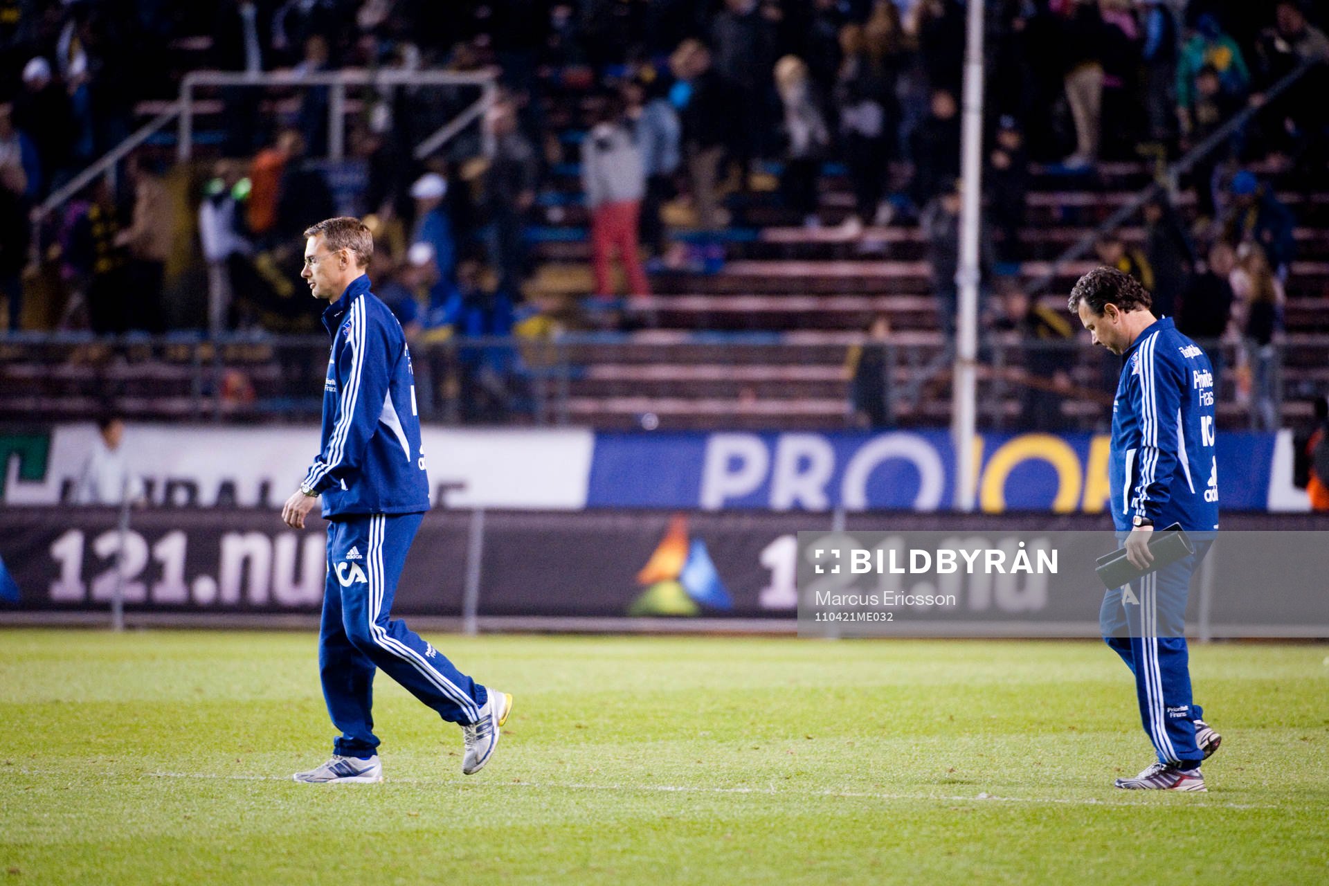 Jonas Olsson och Stefan Rehn, tränare Göteborg