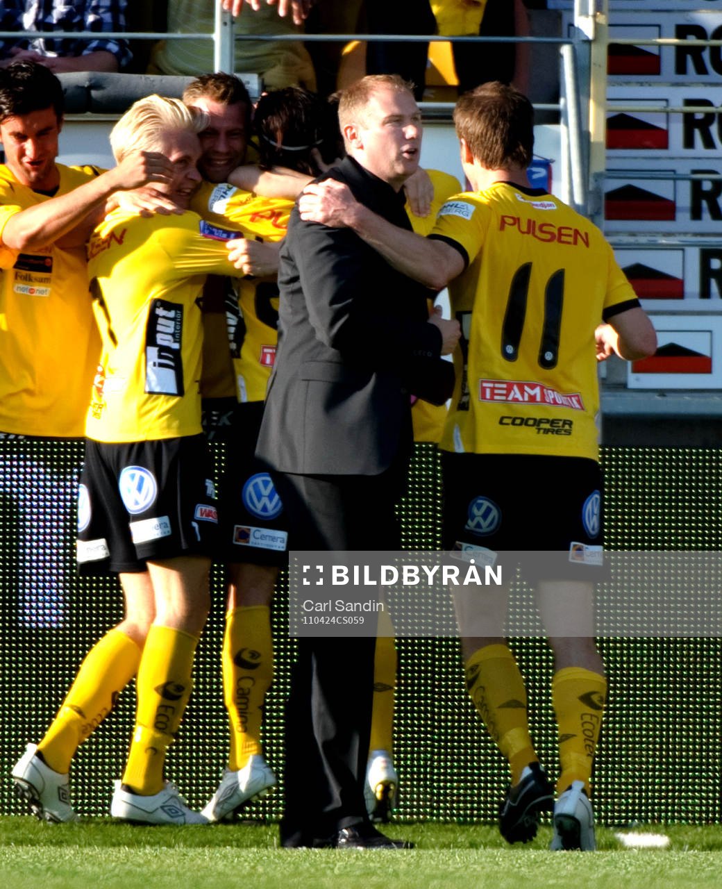 Magnus Haglund, tränare, Elfsborg, jubel