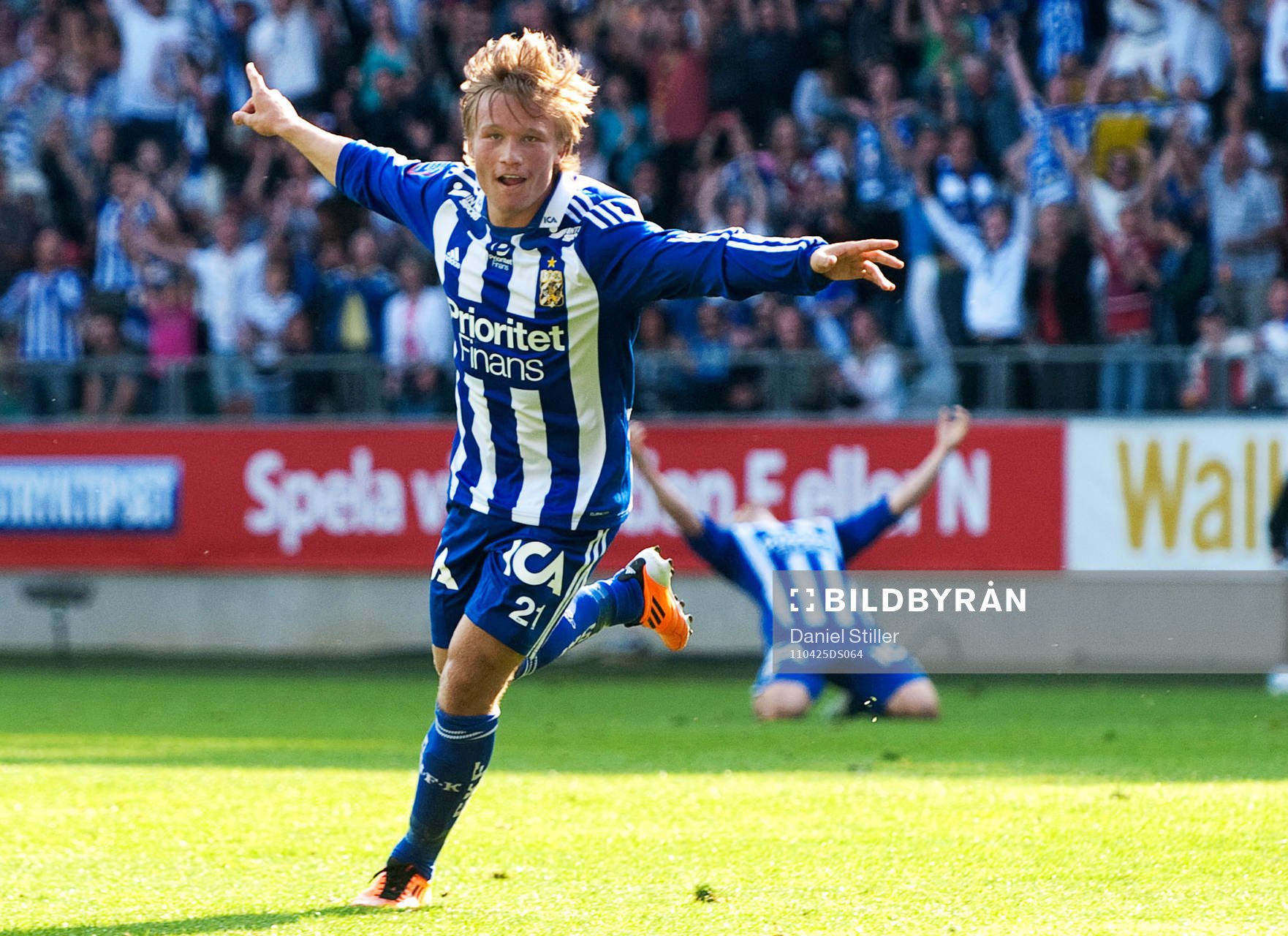 Niklas Bärkroth, IFK Göteborg, gör 2-0, jubel