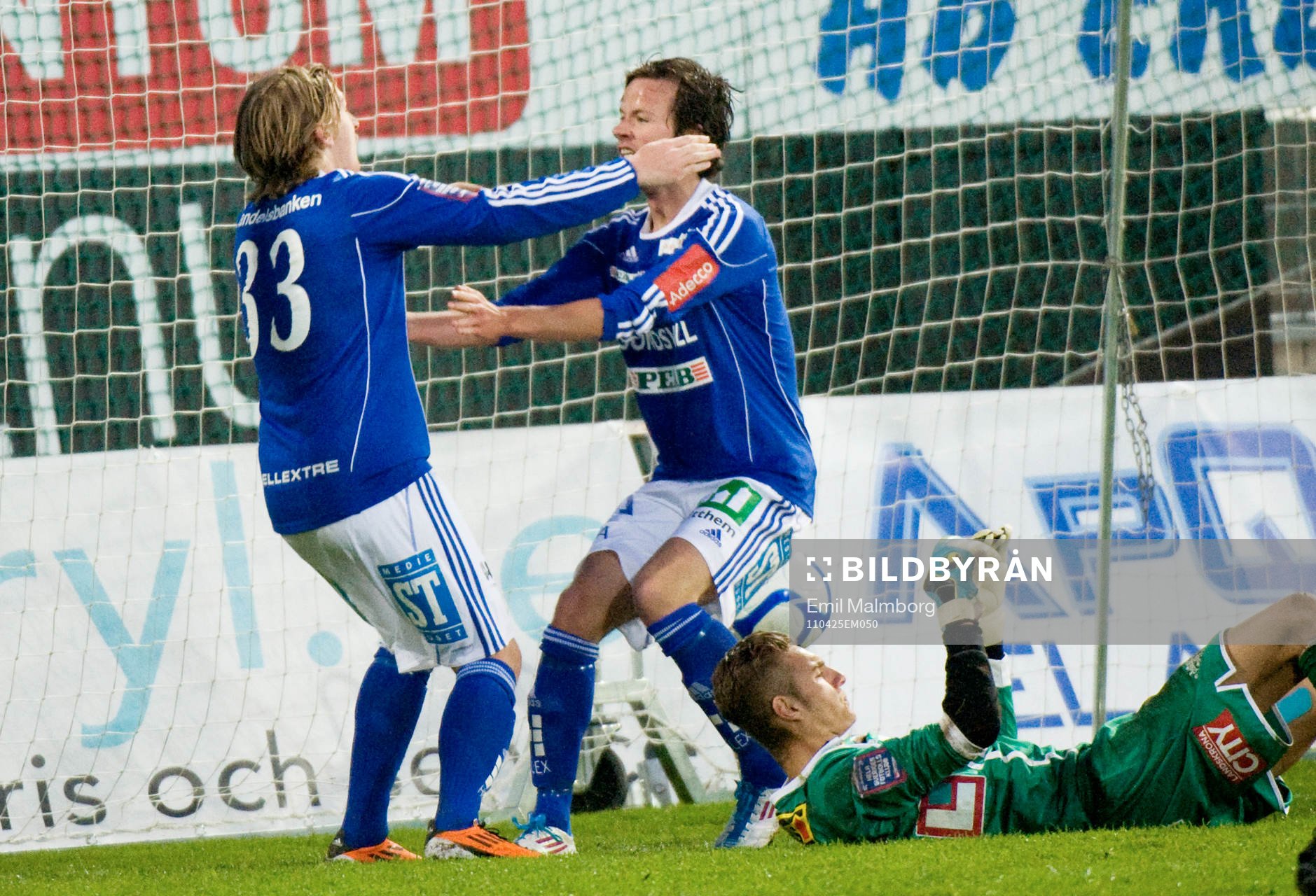 Emil Forsberg, Sundsvall gör 2-1. Jubel